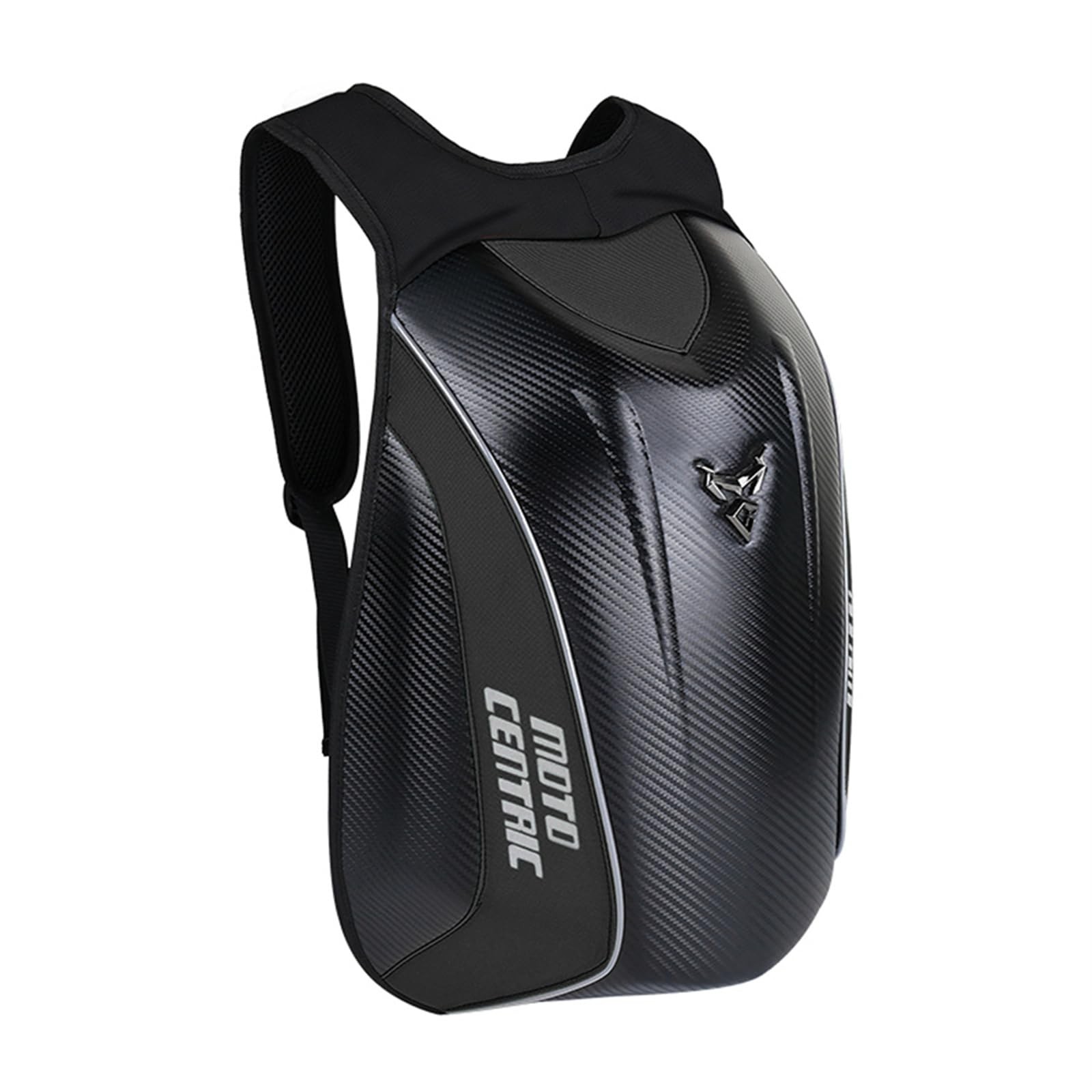 mjmoto Motorcycle Backpack Waterproof Large Capacity Carbon Fiber Rider Backp...