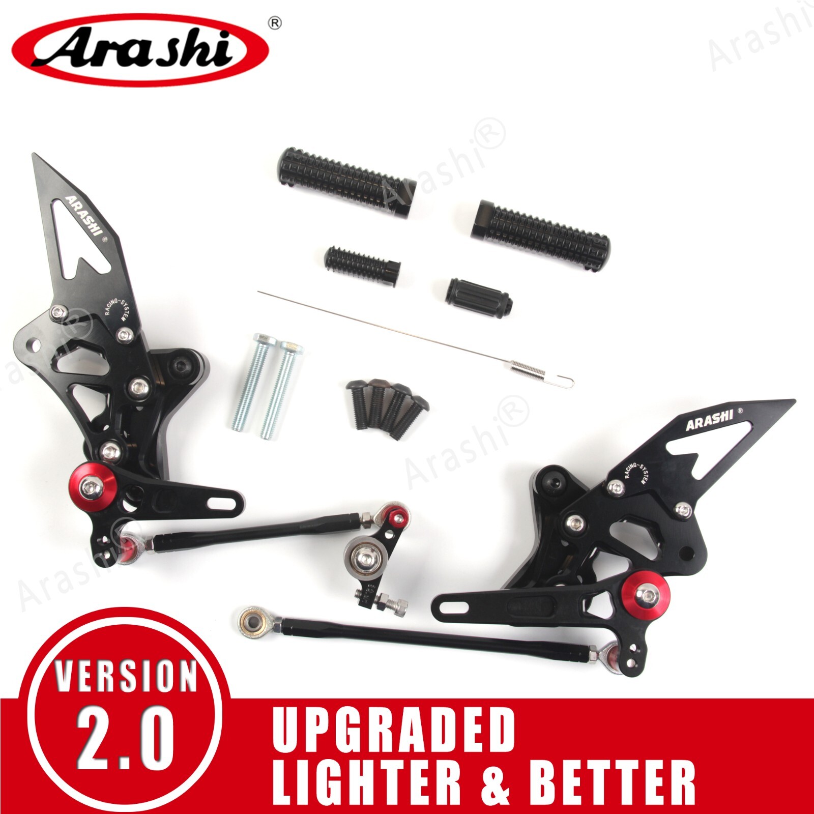 fit Ducati 848 2008-2010 / 848 EVO 2011-2013 Racing Footrest Foot Pegs Rearsets