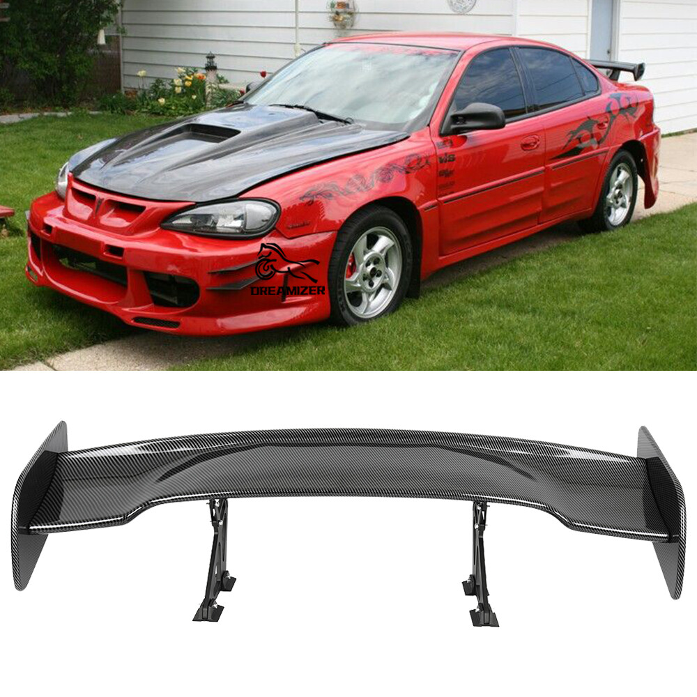 47in Carbon Fiber Rear Trunk GT Racing Spoiler Wing Lip For Pontiac Grand Am GT