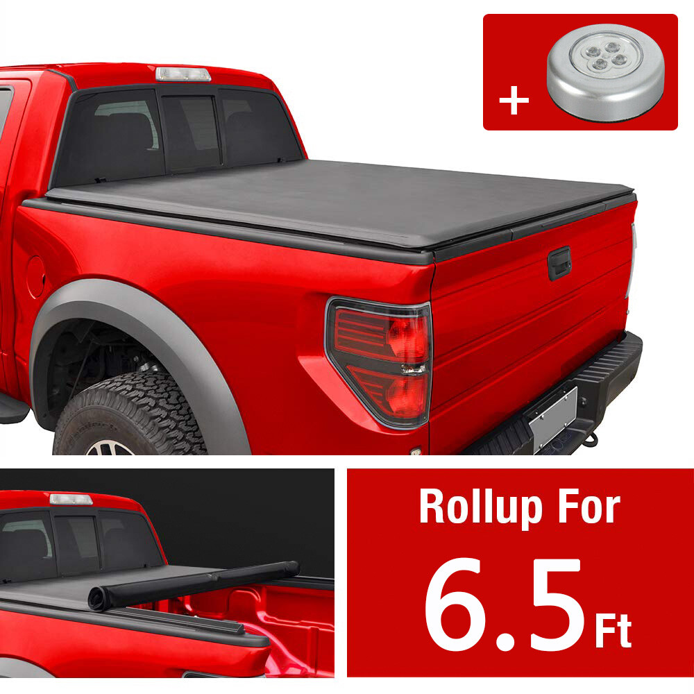 For 2004-2014 Ford F150 Fleetside 6.5 Ft Short Bed Soft Roll Up Tonneau Cover For 2004-2014 Ford F150 Fleetside 6.5 Ft Short Bed Soft Roll Up Tonneau Cover
