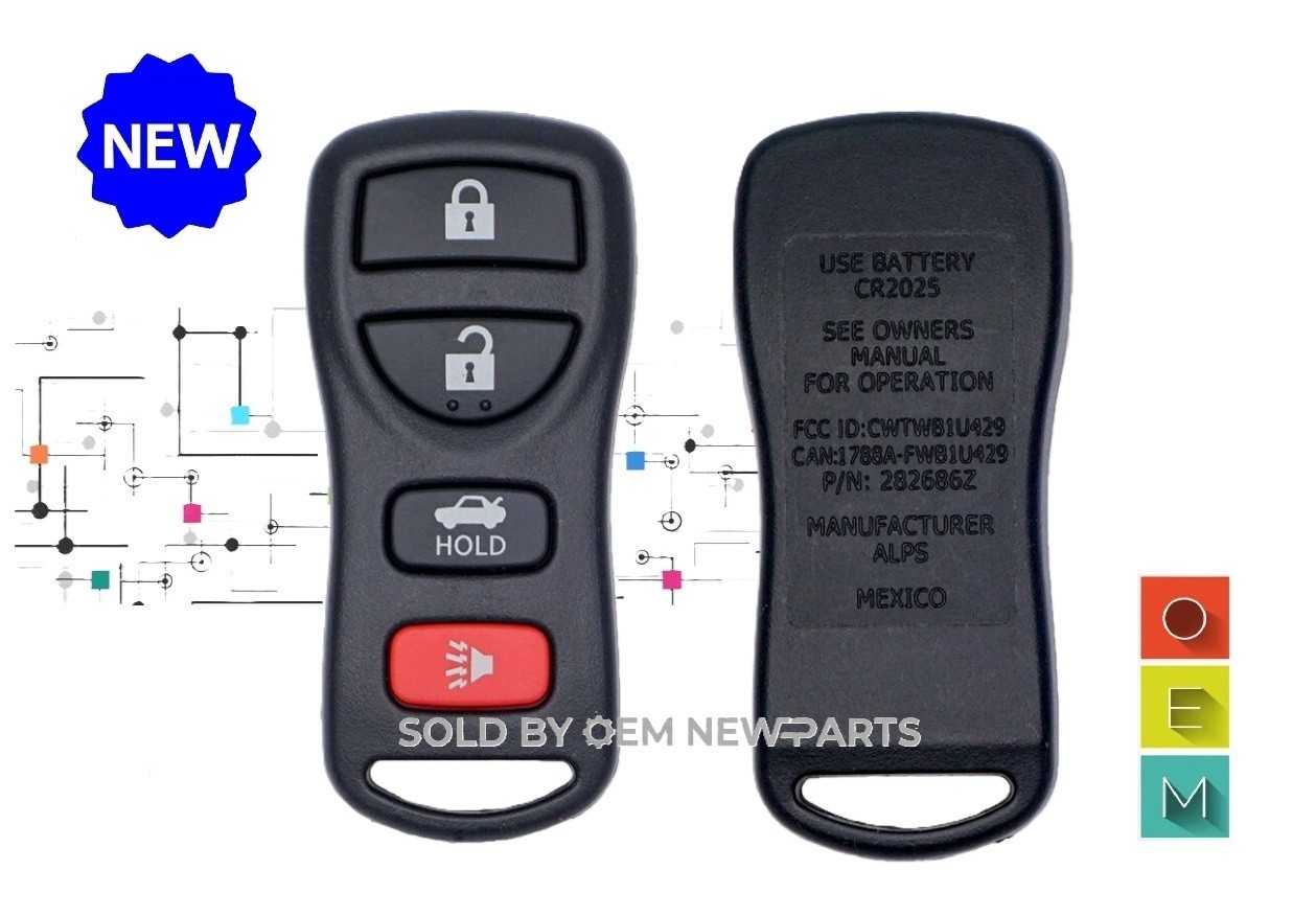 100% OEM NISSAN SENTRA KEYLESS ENTRY REMOTE FOB TRANSMITTER CWTWB1U429 100% OEM NISSAN SENTRA KEYLESS ENTRY REMOTE FOB TRANSMITTER CWTWB1U429