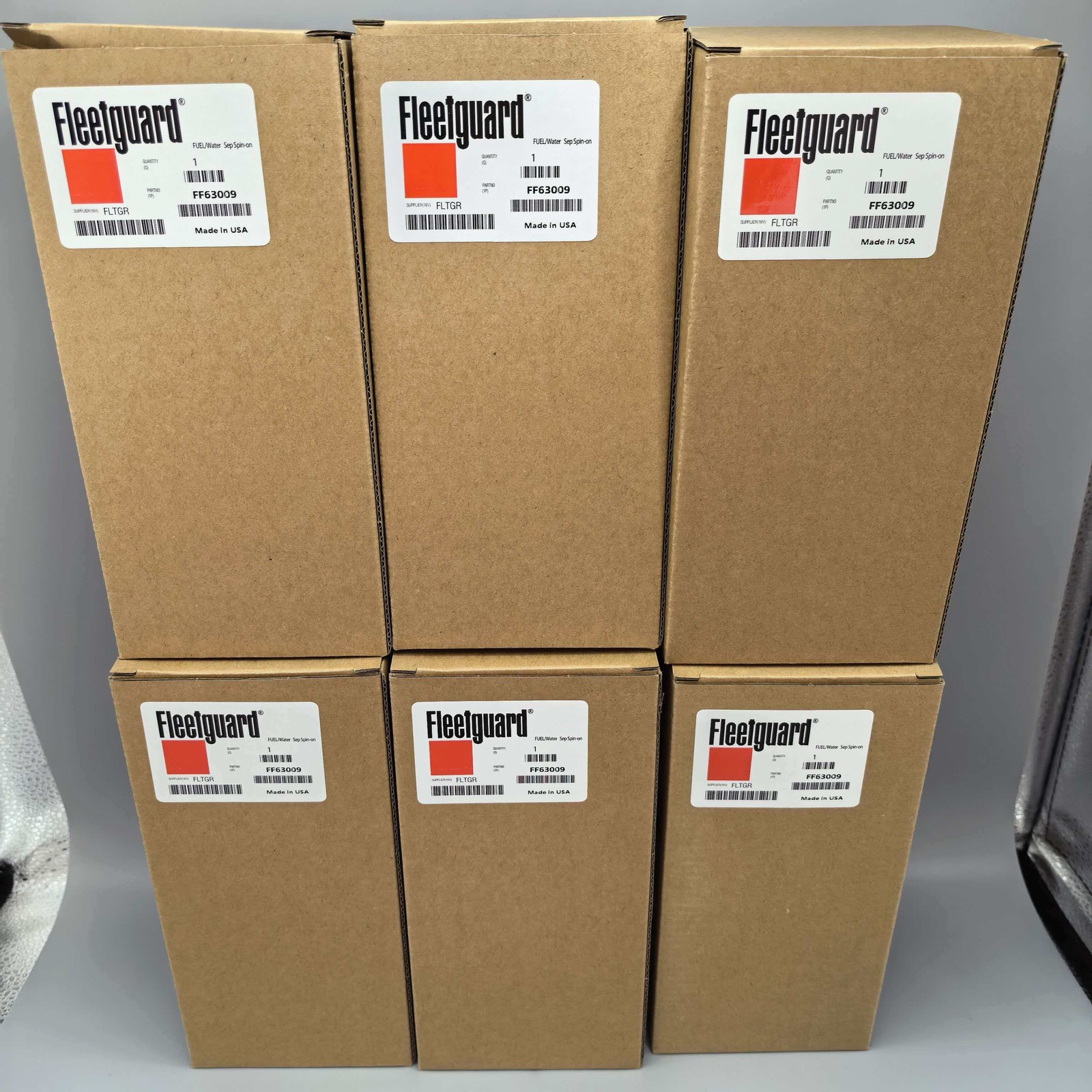 6X Fuel Filter FF63009 For Fleetguard Cummins Engine Part 5303743 FF63054NN
