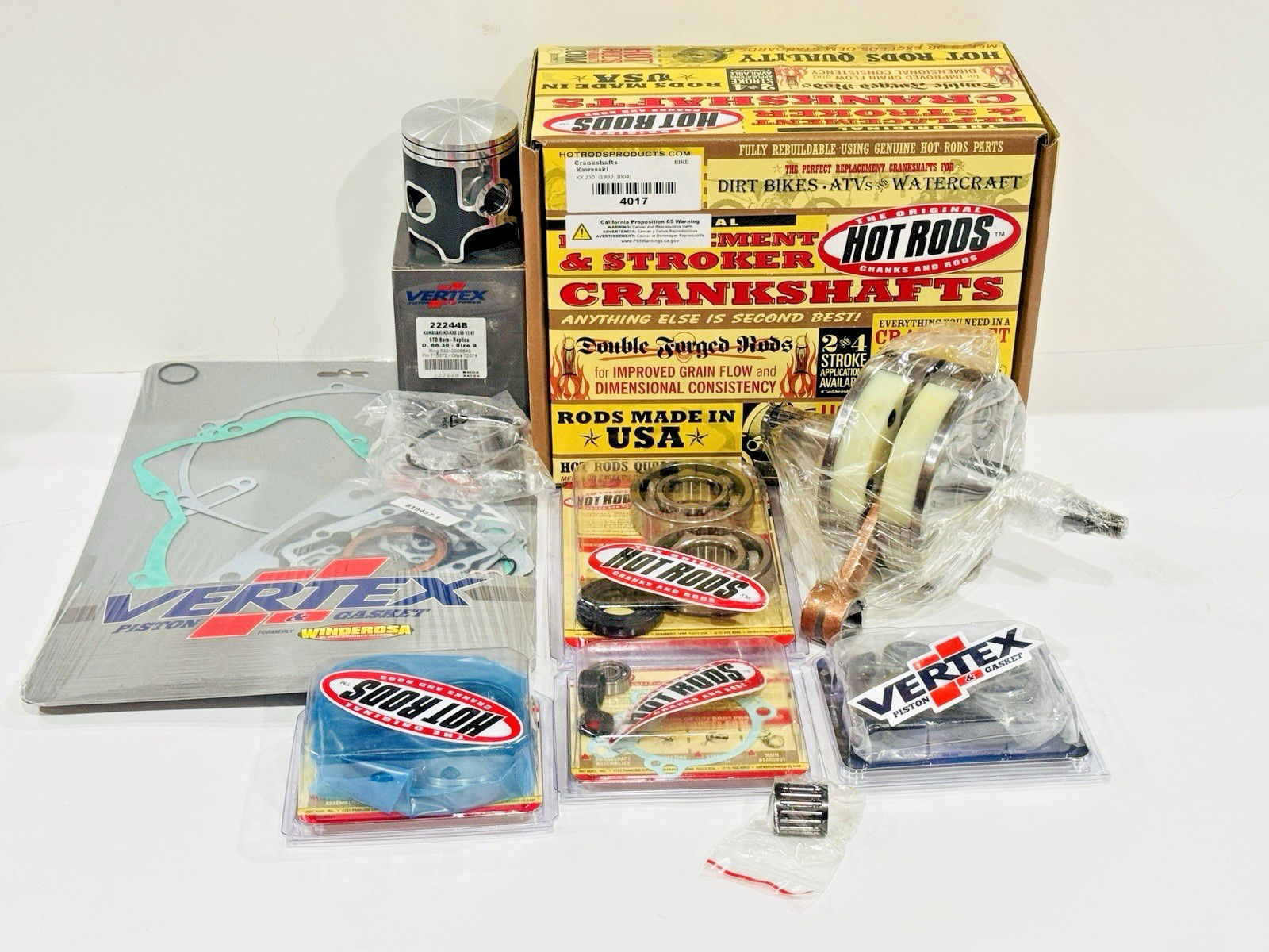 Vertex Complete Engine Piston Rebuild Kit WR101-117 For 1994-96 Kawasaki KX 250 Vertex Complete Engine Piston Rebuild Kit WR101-117 For 1994-96 Kawasaki KX 250