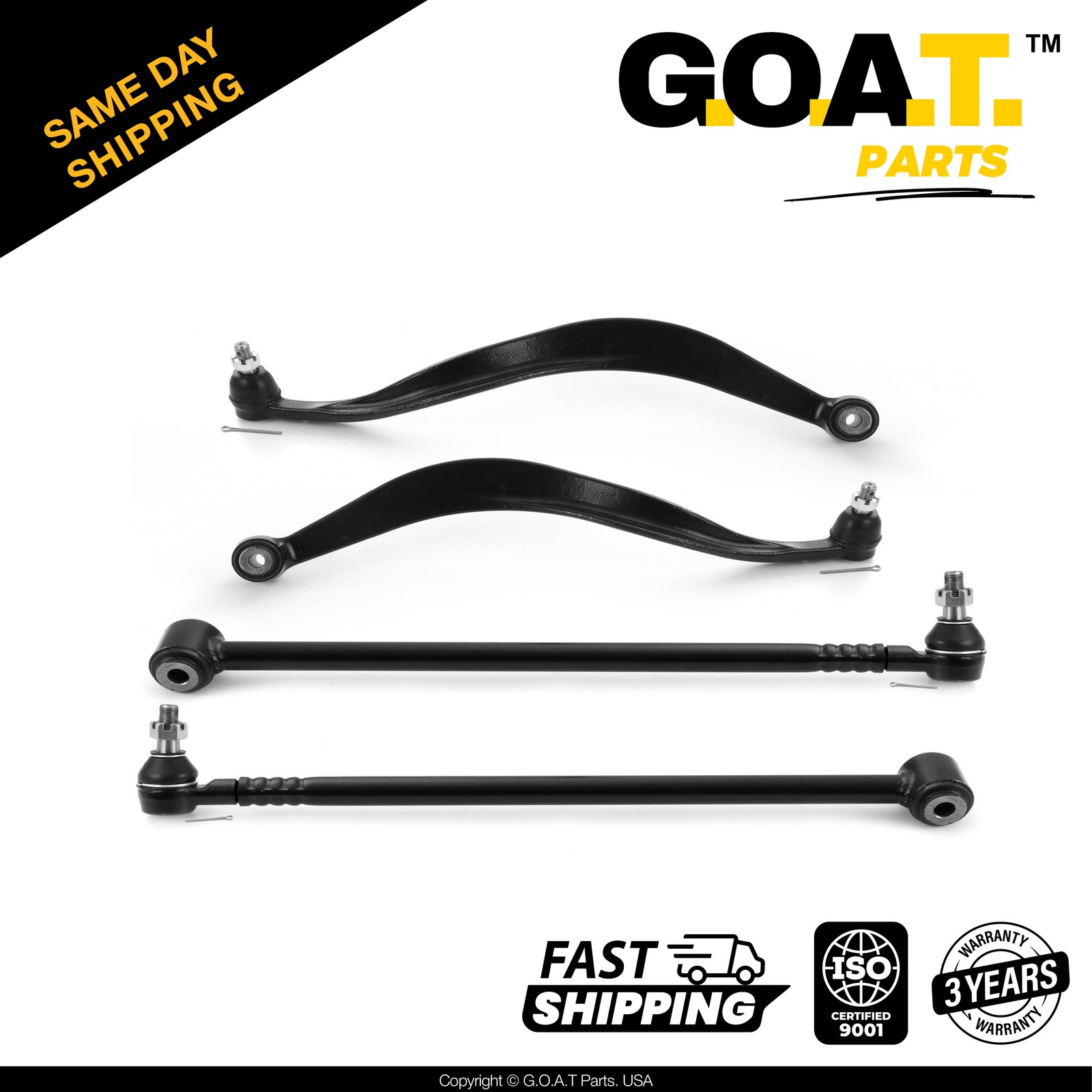 4 PC Rear Upper & Lower Control Arm Kit for 2003-2006 Hyundai Santa Fe