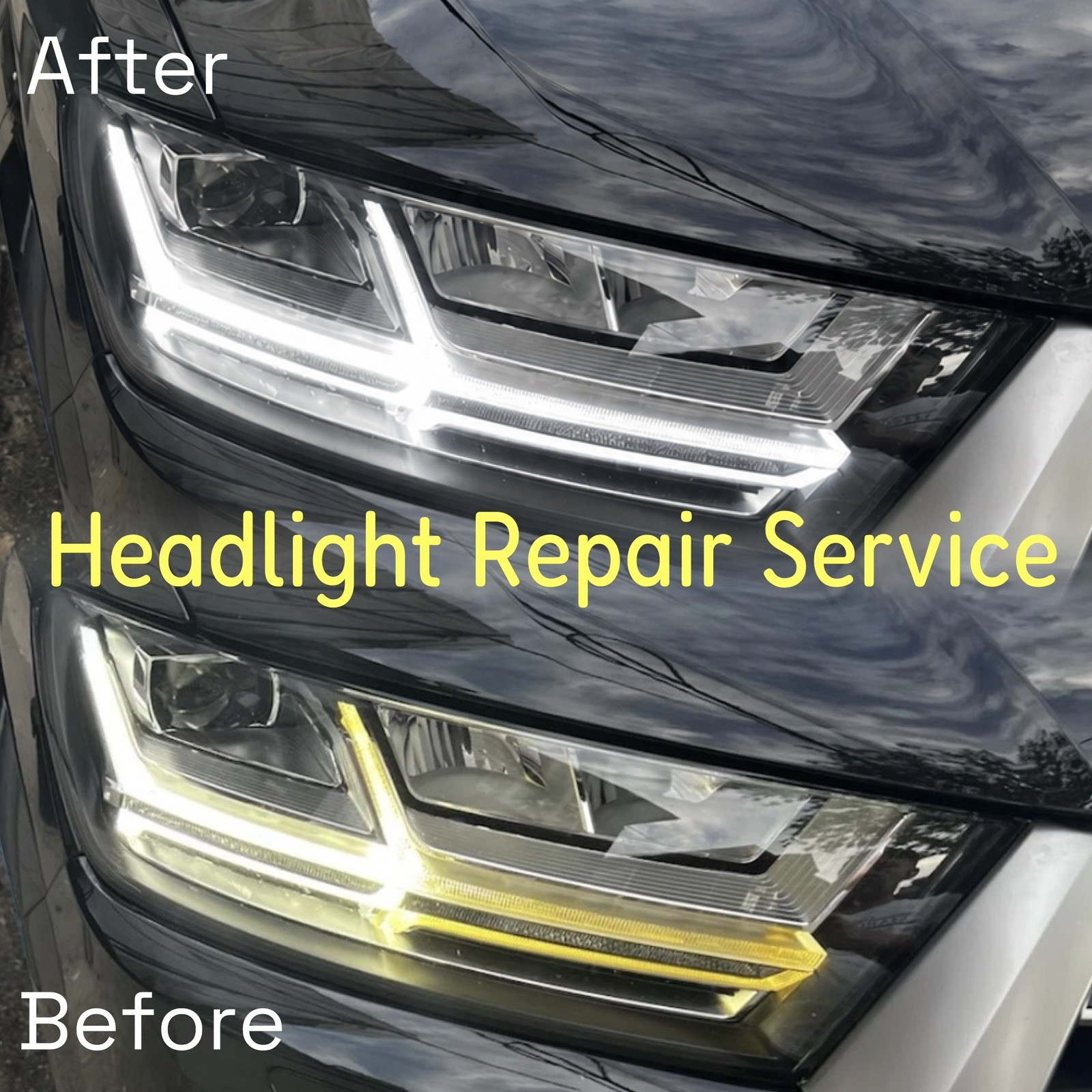 Headlight Repair&Restoration Service For Audi Q7  Full Led 2016,2017,2018,2019
