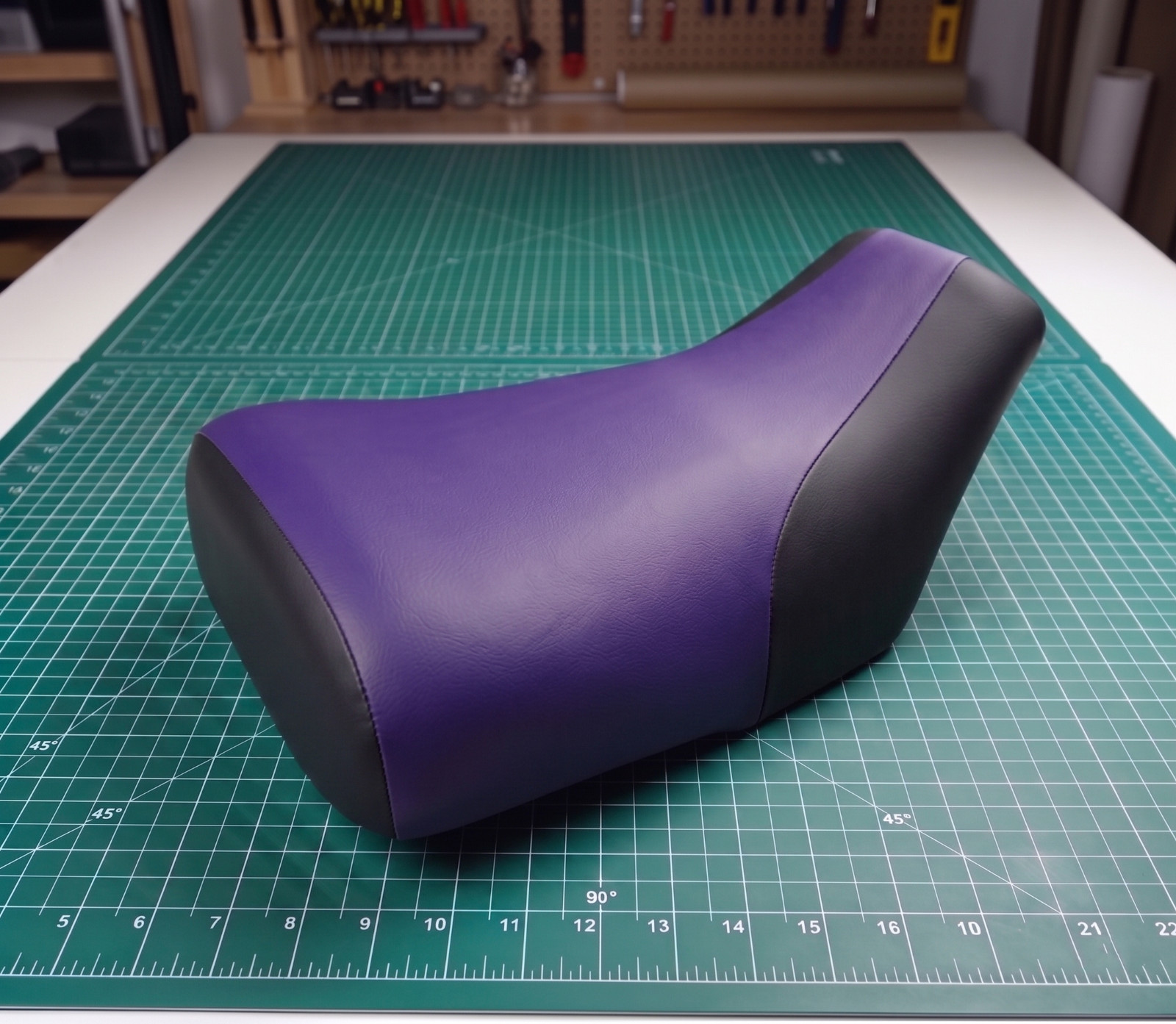 Honda TRX350 Foreman Seat Cover For 1986 To 1989 Purple Black Vinyl Seat Cover