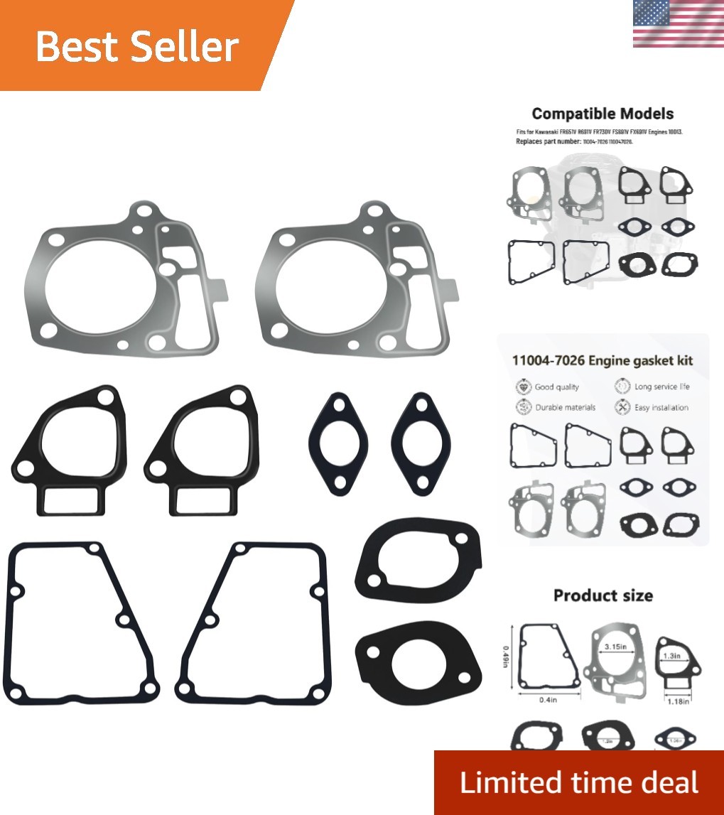Comprehensive Engine Gasket Set for Kawasaki FR651V FR691V FR730V - Long Lasting
