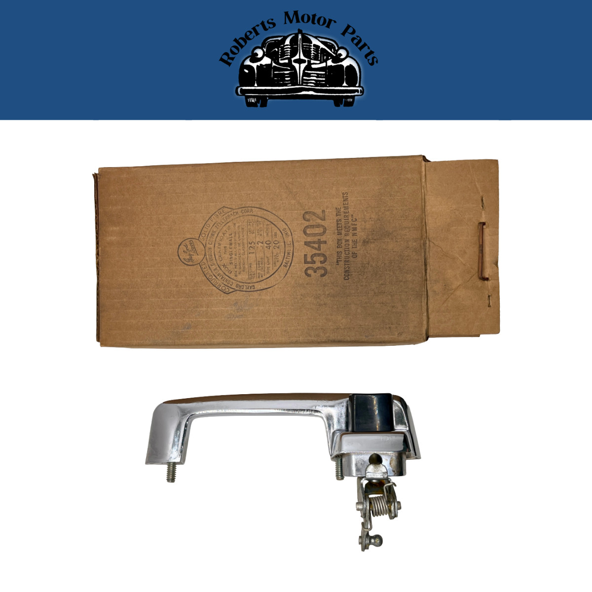 New Old Stock Rear Left Door Handle for 1968-69 Plymouth & Dodge Models #2862971