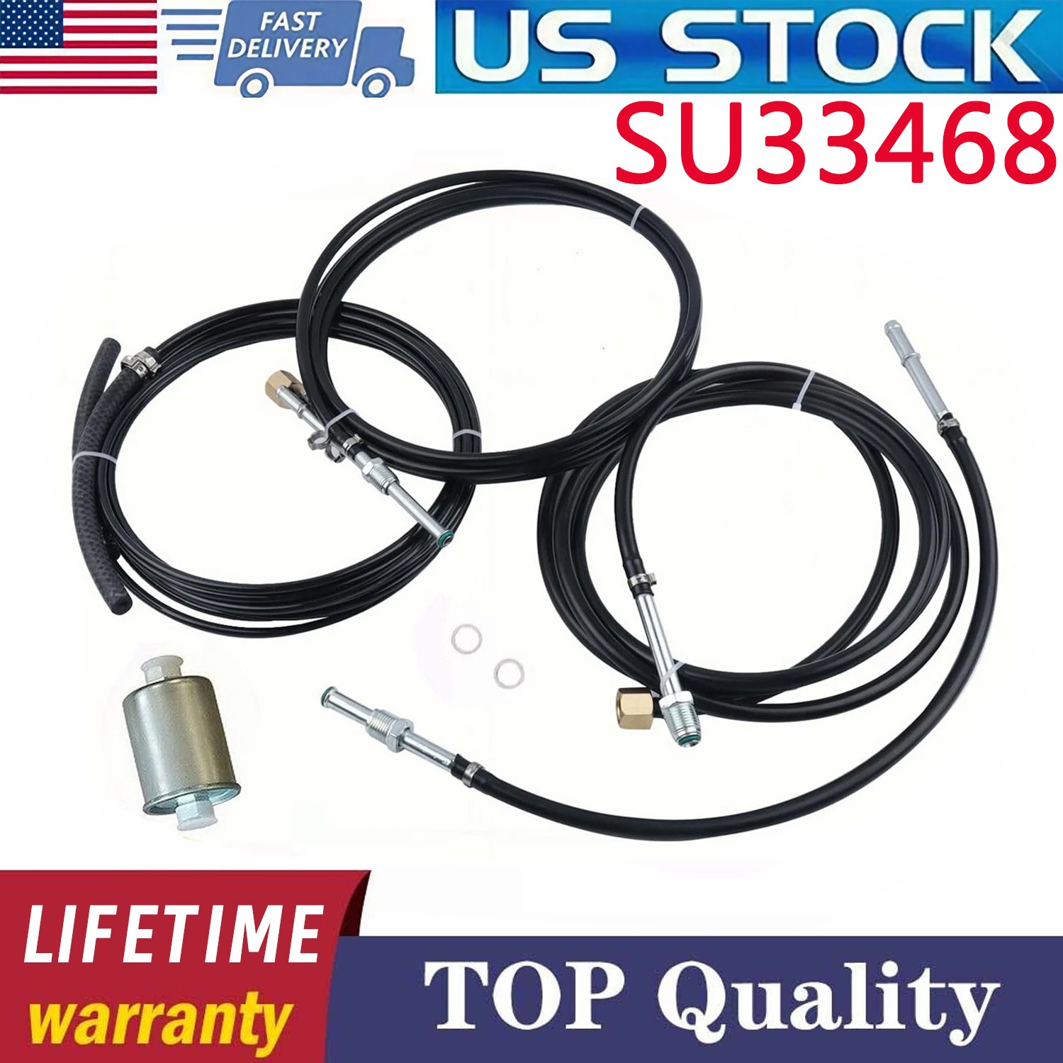 Gas Only For 1988-97 Chevrolet GMC C/K Trucks.Nylon Tank to Engine Fuel Line Kit Gas Only For 1988-97 Chevrolet GMC C/K Trucks.Nylon Tank to Engine Fuel Line Kit