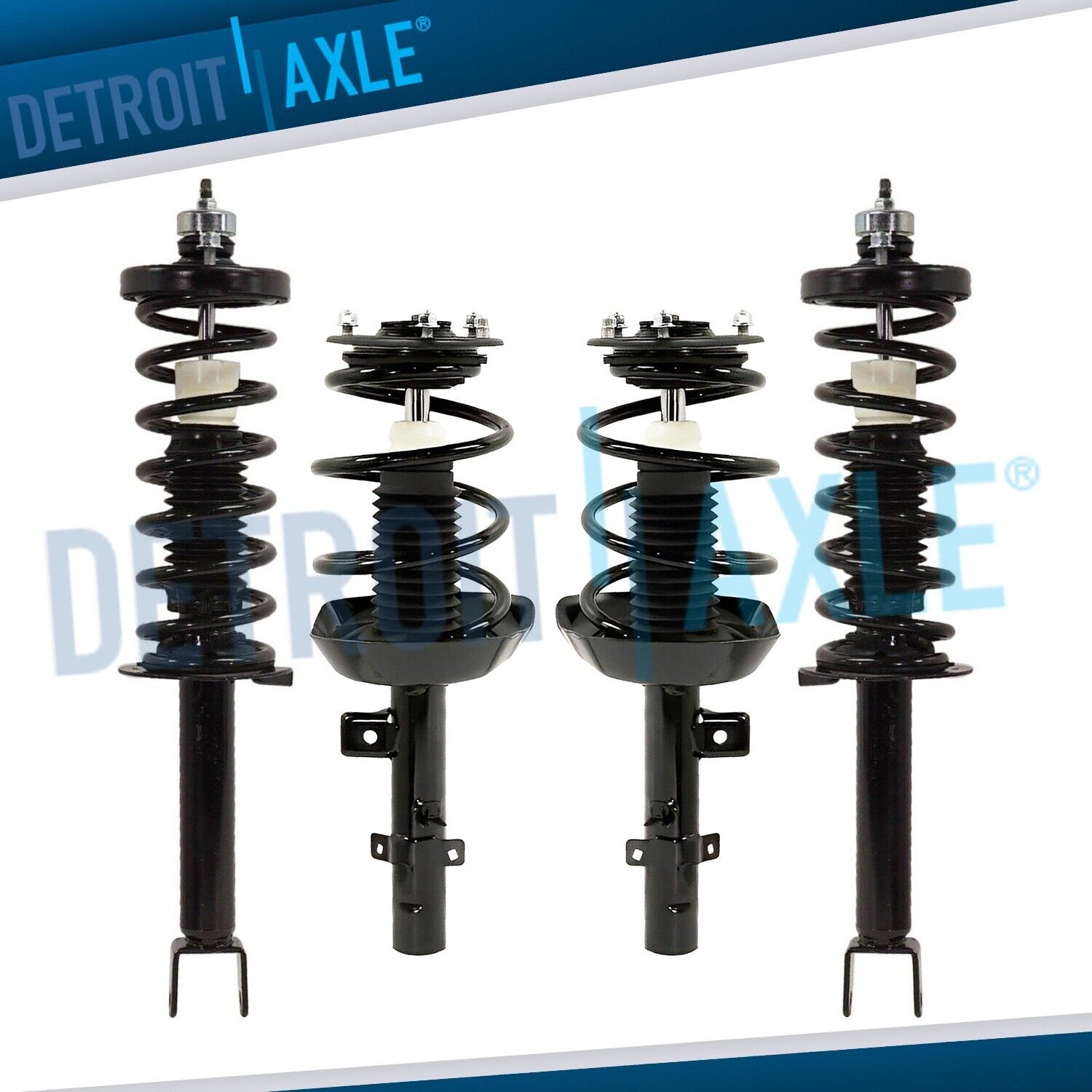 4pc Front Rear Struts w/Coil Spring for 2013 2014 2015 2016 2017 Honda Accord