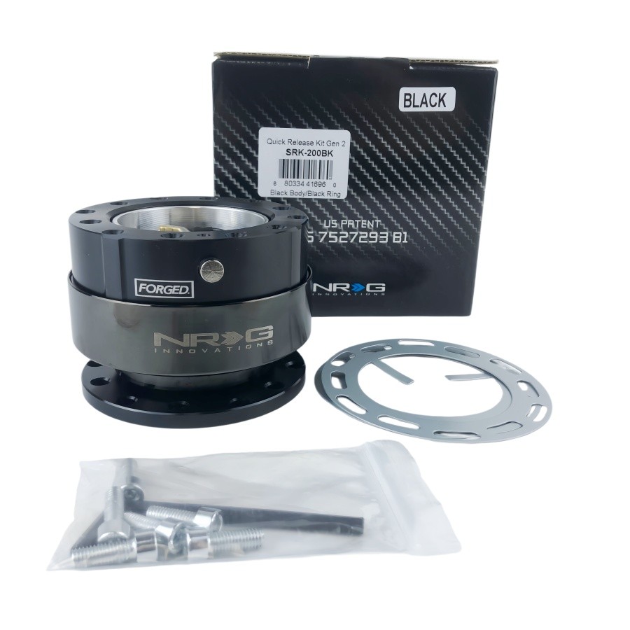 NEW NRG SRK-200BK Gen 2.0 Black Quick Release - Drift JDM Steering Hub