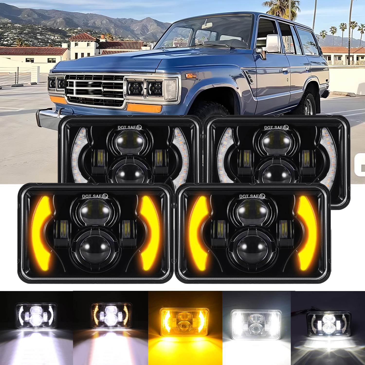 4PCS For 1982-1992 Chevrolet Camaro Z28 4x6\