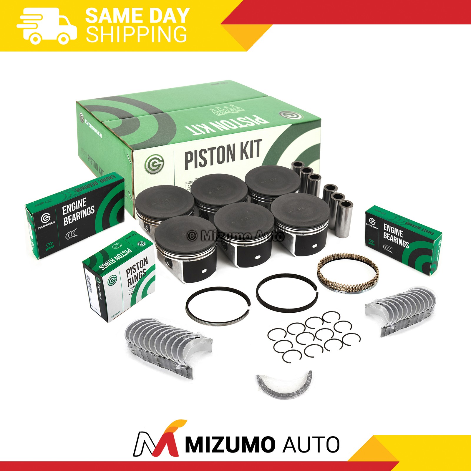 Pistons Main Rod Bearings fit 04-07 Chrysler 300 Pacifica Dodge Charger 3.5L