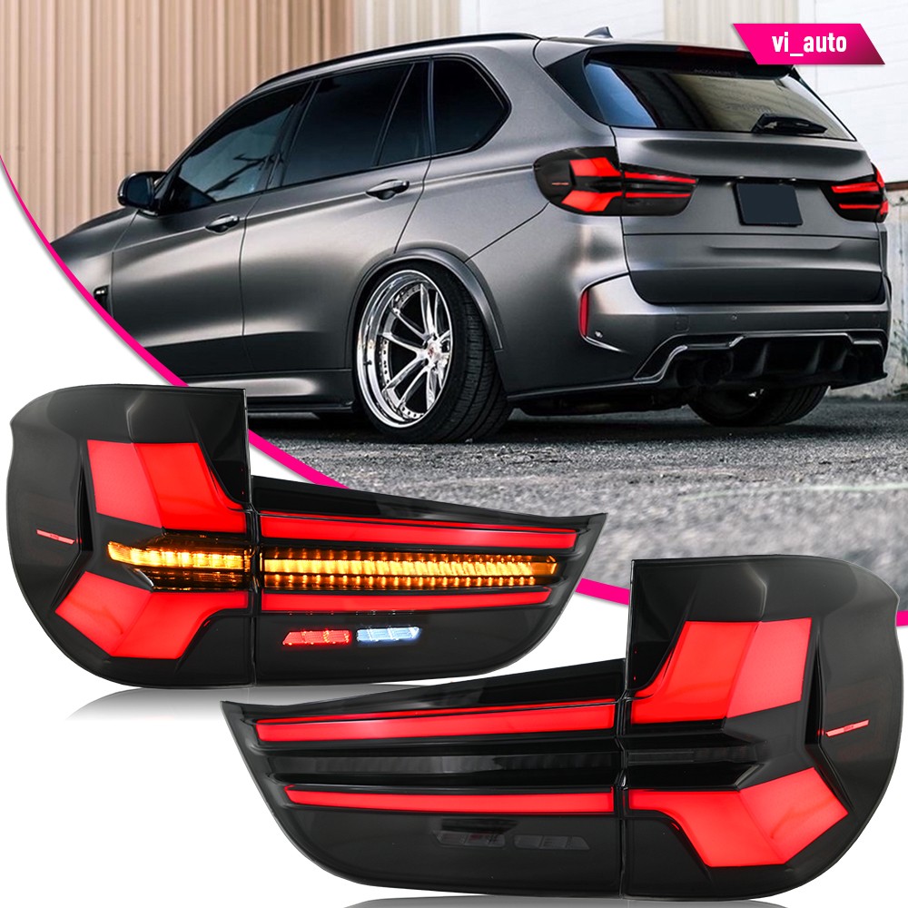 LED Tail Lights Fit For BMW X5 F15 2014-2018 Smoked Rear Lamps Sequential LH+RH LED Tail Lights Fit For BMW X5 F15 2014-2018 Smoked Rear Lamps Sequential LH+RH