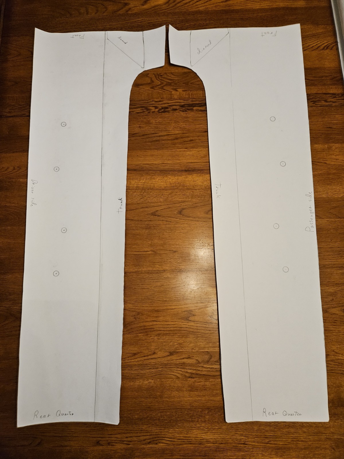 1970 Plymouth Superbird Wing Template 1970 Plymouth Superbird Wing Template