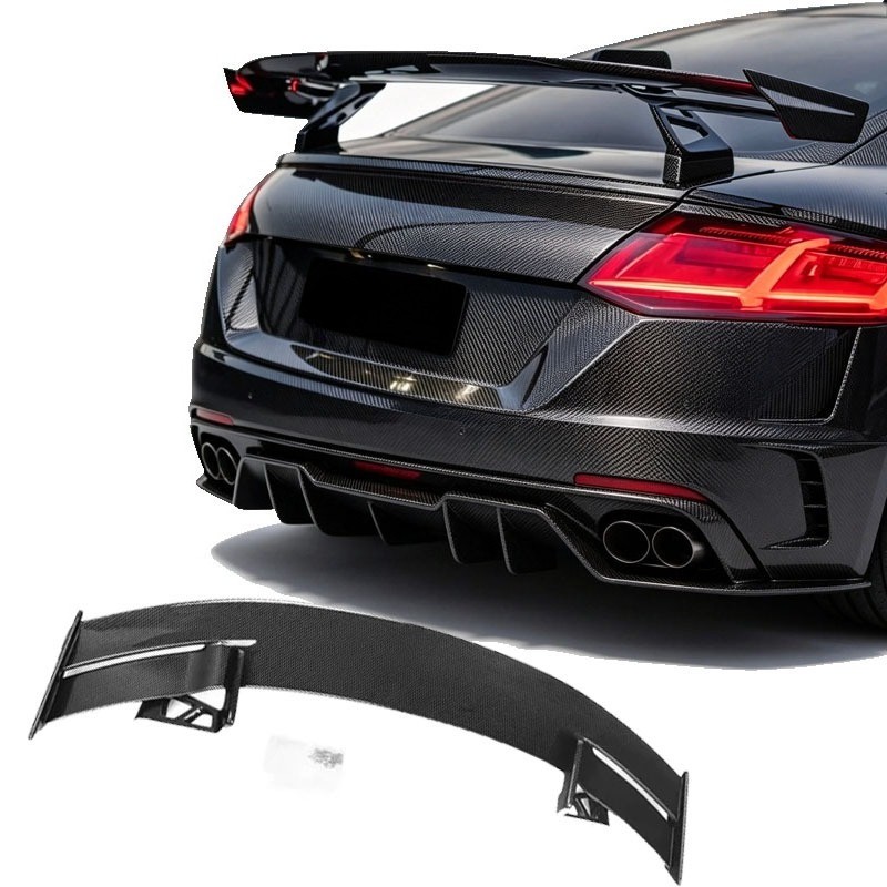 For Audi TTS MK3 2020-2023 Real Carbon Fiber Trunk Rear Spoiler Wing
