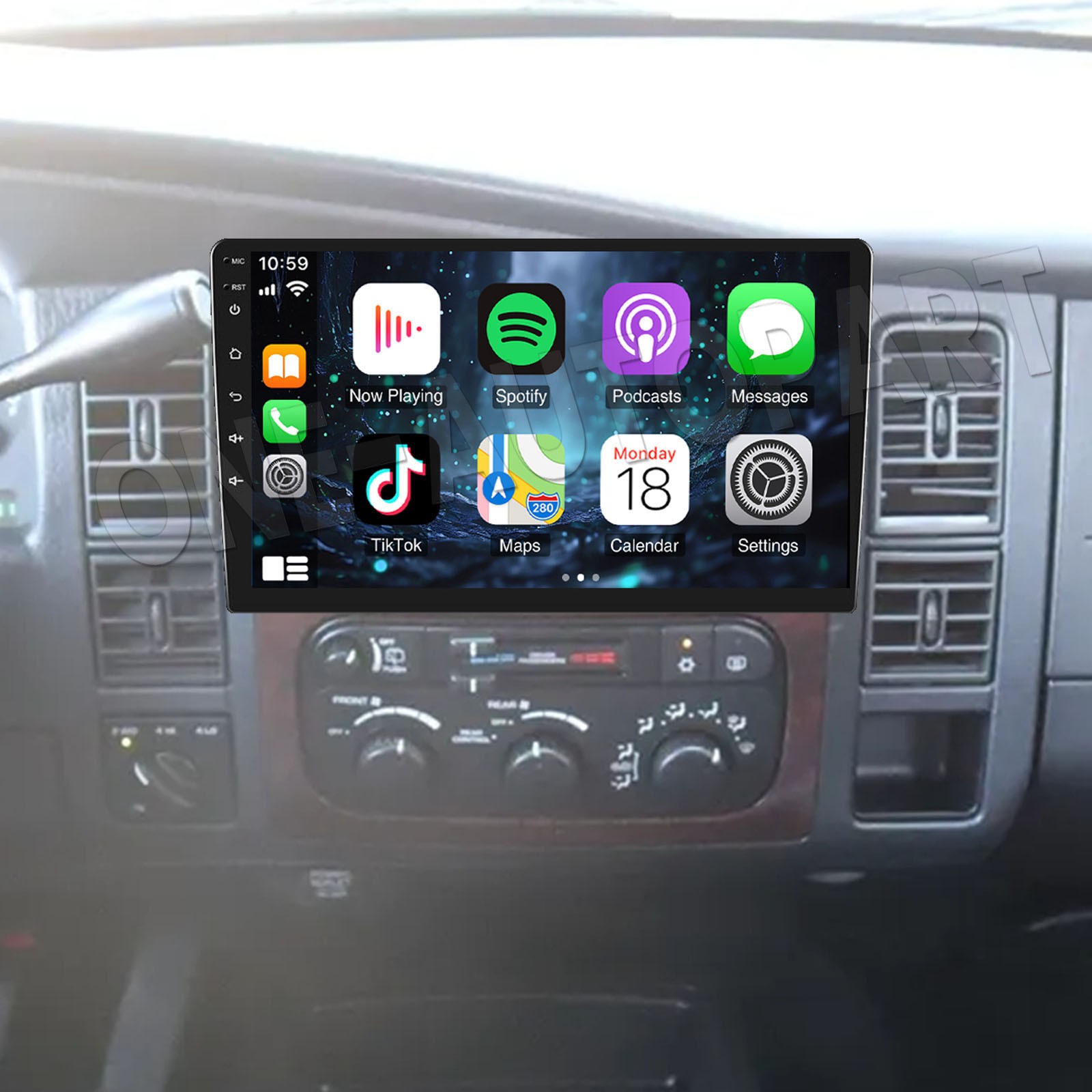 4+64GB Car Radio Stereo For Dodge Durango 2001-2003 Android 13 Apple CarPlay GPS