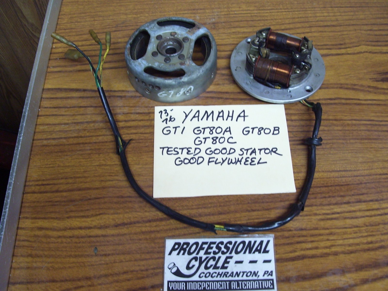 Yamaha 73-76 GT1 GT80A GT80B GT80C Tested Good Stator And Flywheel