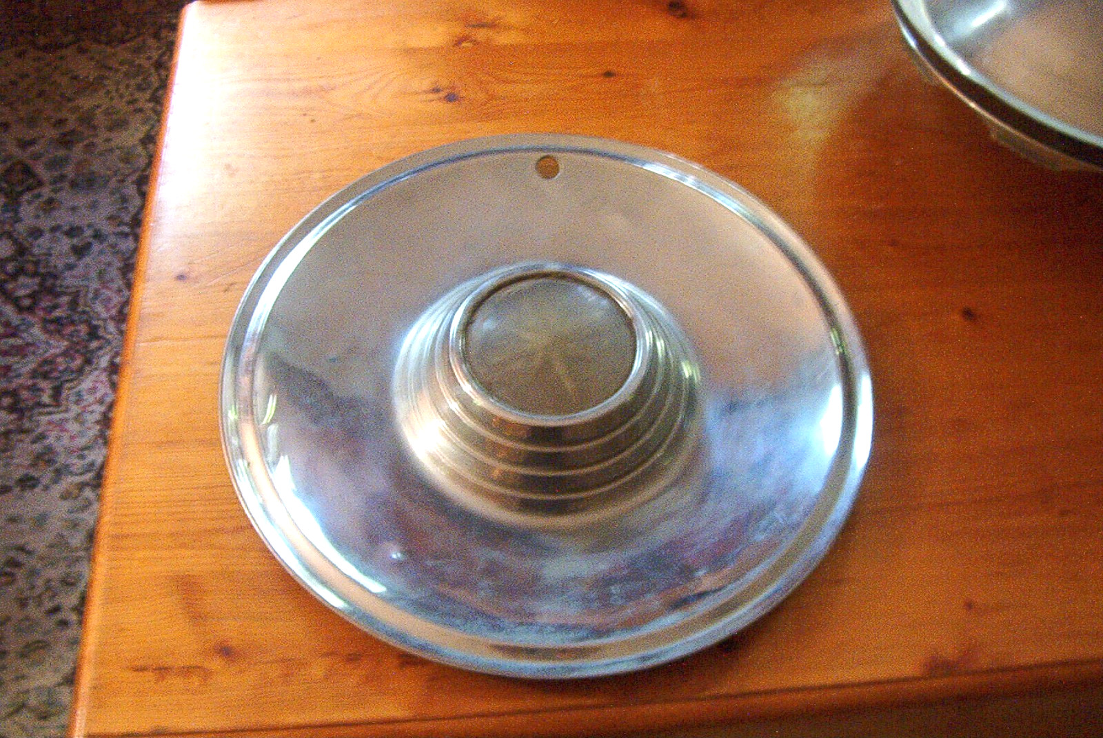 OE vintage 1957 Lincoln Premier 15 inch wheelcover, unrestored