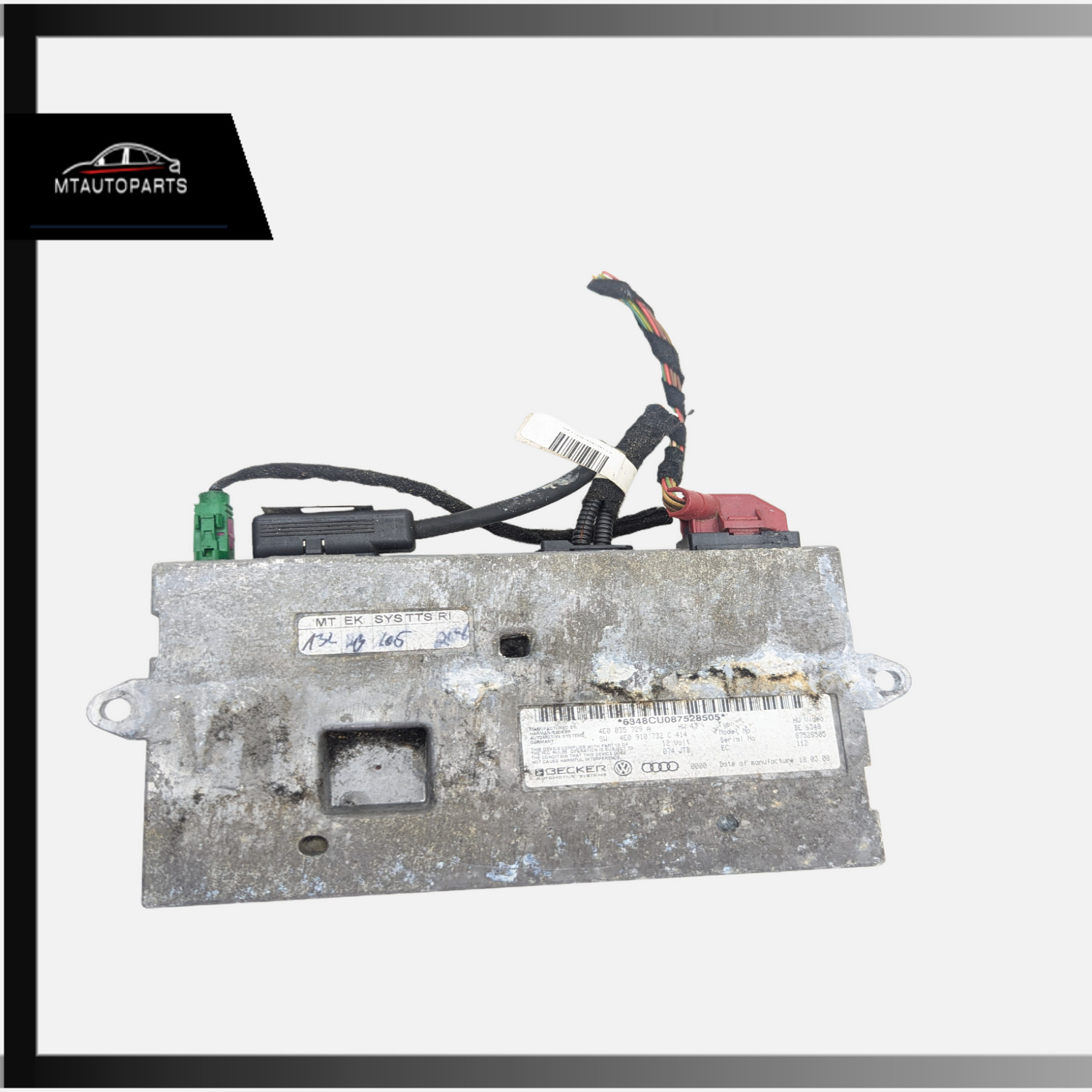2008 AUDI A8 ECU OEM 4E0035729A