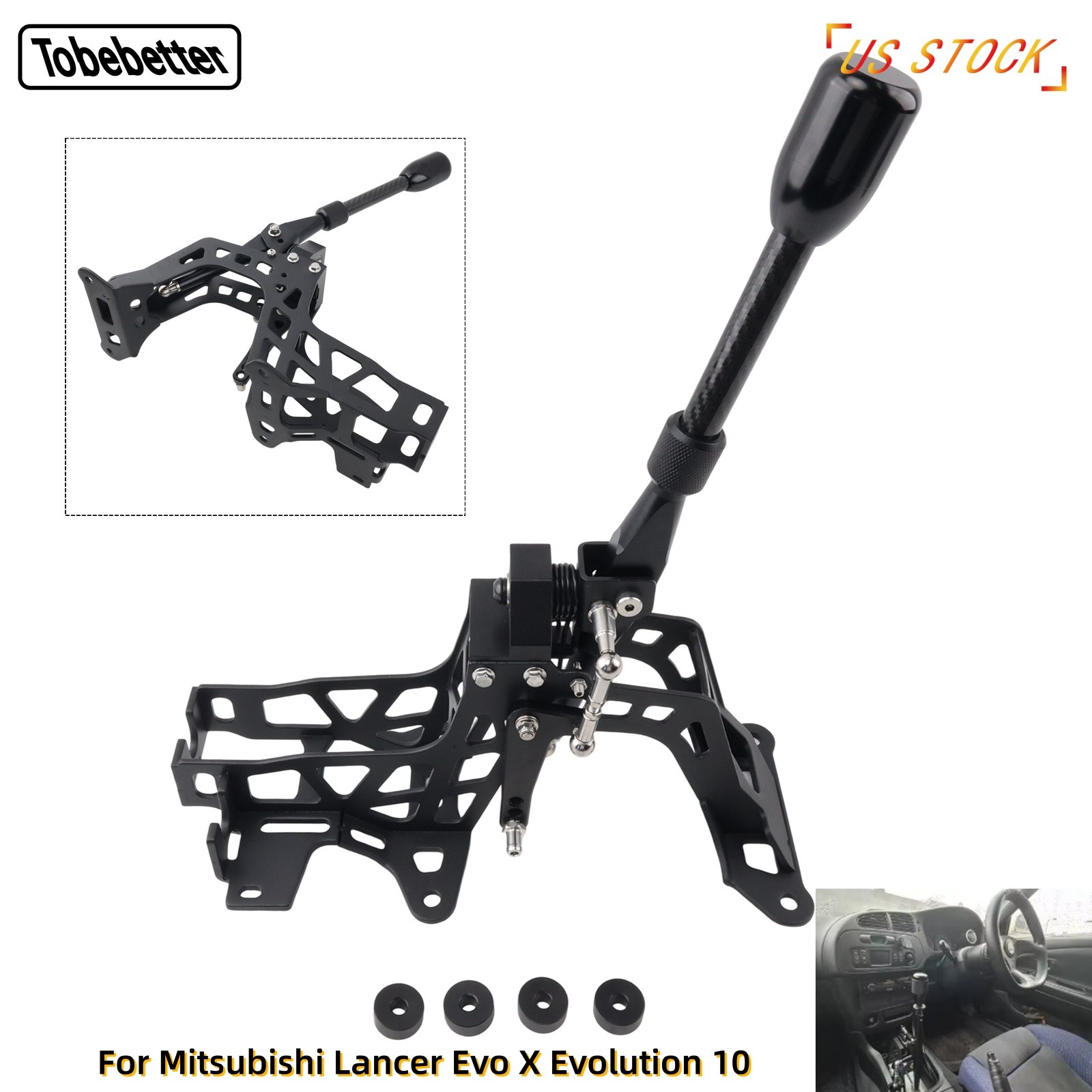 Upgrade for Mitsubishi Lancer Evo X Evolution 10 Aluminum Short Shifter Kit New