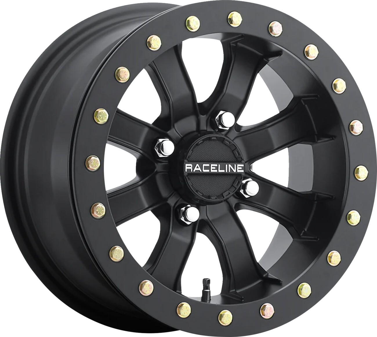 Raceline Mamba Blackout Beadlock Wheel 14x7 4/156 4+3 Black ATV UTV Raceline Mamba Blackout Beadlock Wheel 14x7 4/156 4+3 Black ATV UTV