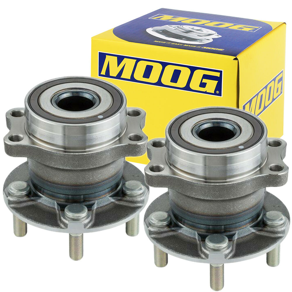 MOOG Rear Wheel Bearing Hub Assembly Pair For Subaru Forester 2014-2018 W/ABS