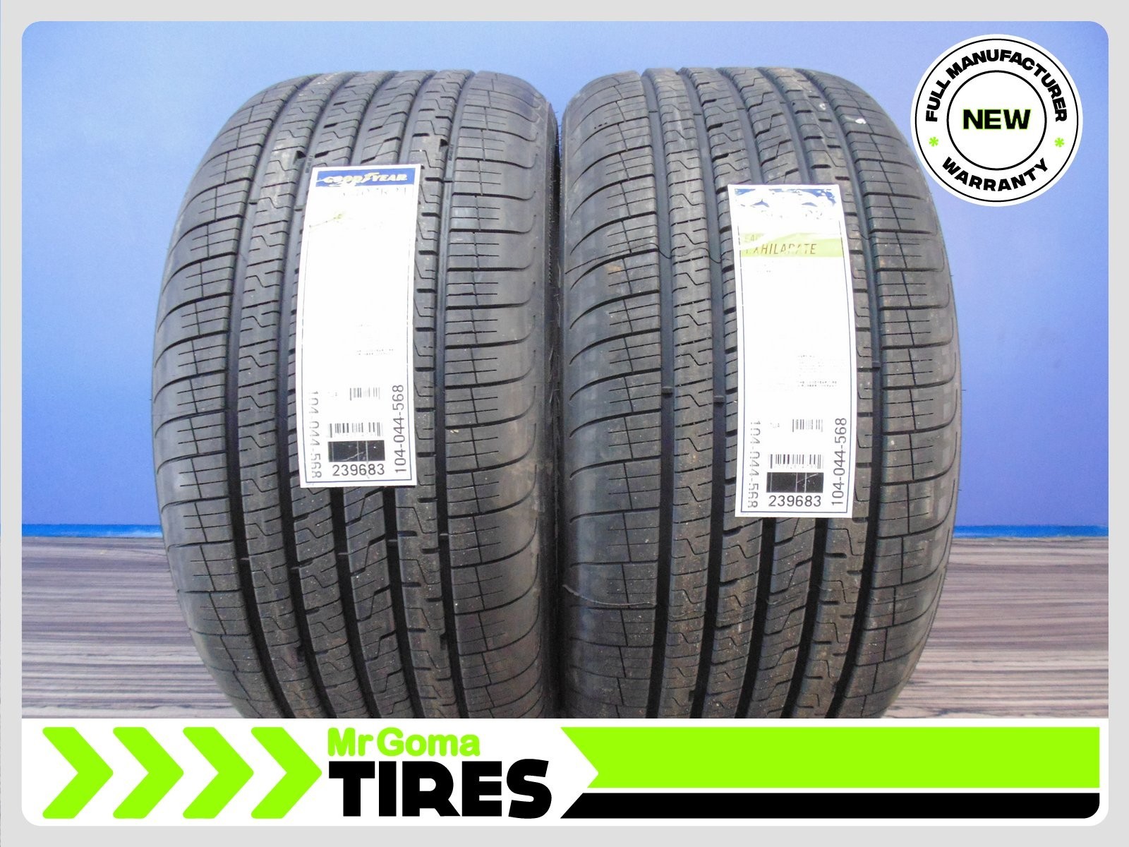 2 BRAND NEW GOODYEAR EAGLE EXHILARATE XL 295/40ZR21 - 111 W - 2954021