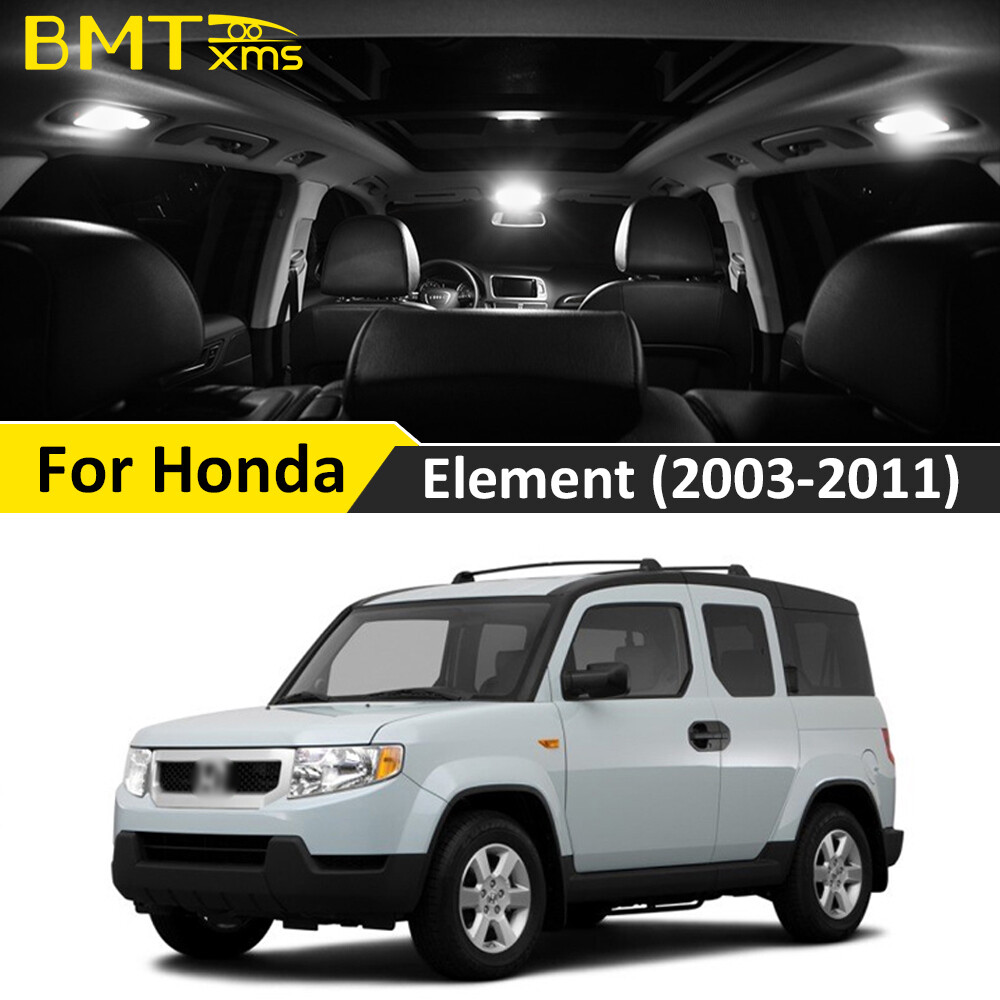 8x White Interior Map Dome LED Lights Package Kit Fits 2003-2011 Honda Element
