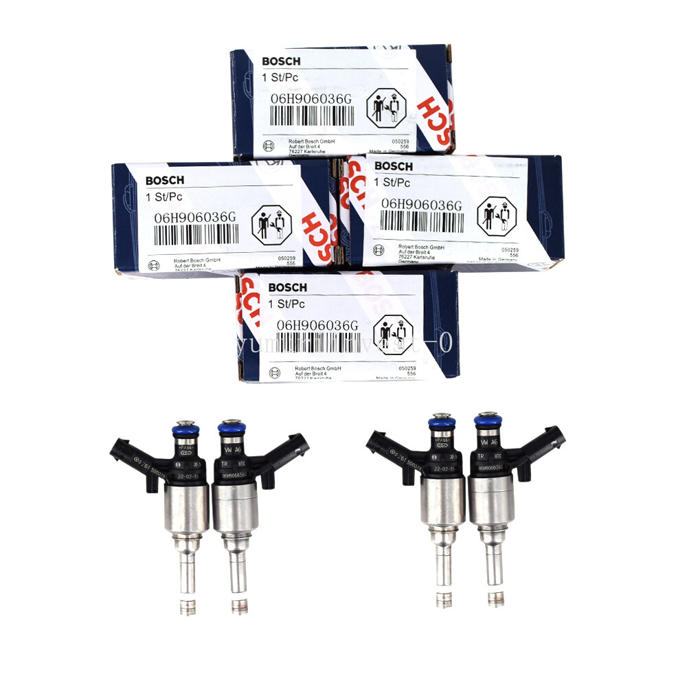 4Pcs OEM BOSCH Fuel Injectors For Audi A4 TT VW Jetta Golf CCTA 2.0T 06H906036G