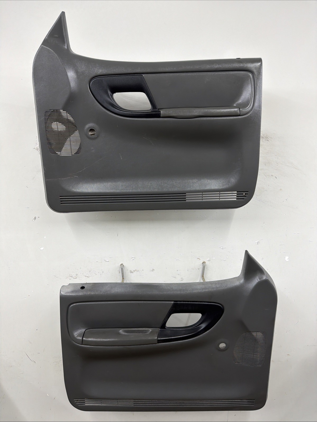 1995-2001 Ford Ranger Set Of Front Interior Manual Door Panels OEM Dark Gray