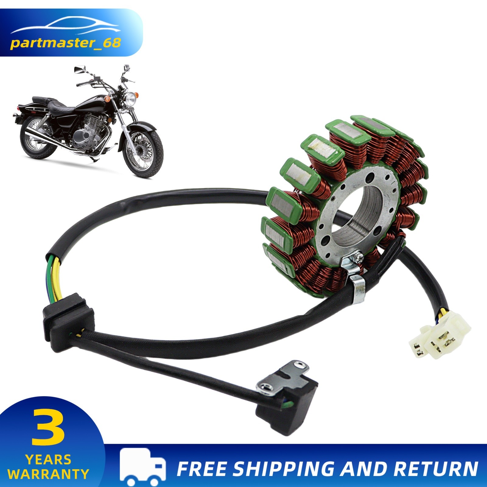 Stator for 1999 2000 2001-2010 Suzuki GZ250 Stator Generator Alternator Magneto