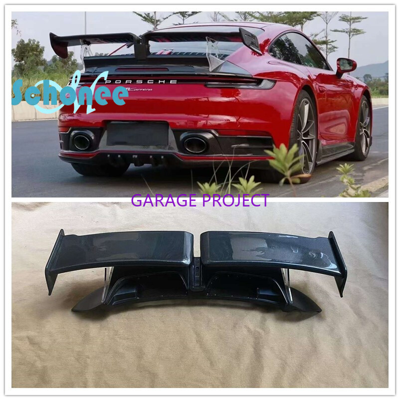 frp carbon fiber rear trunk spoiler wing for porsche 911 992 carrera gts t style