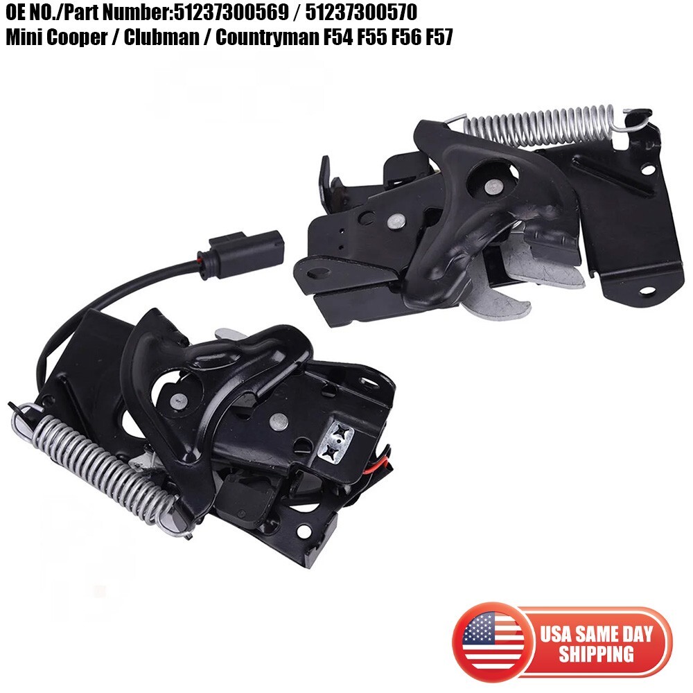 2x Mini Cooper /Clubman /Countryman F54 F55 F56 F57 Left & Right Hood Latch Lock