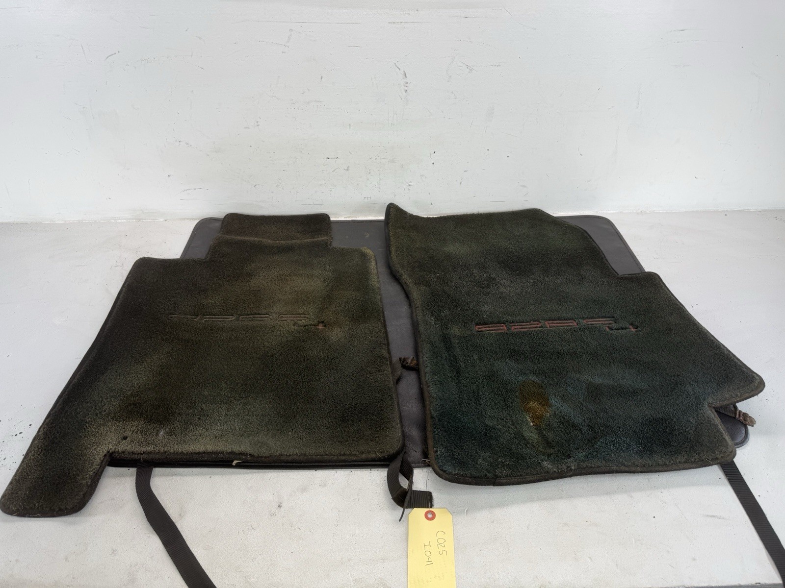 1987-1989 Porsche 928s4 Front Left & Right Carpet “928s4” Mat Black