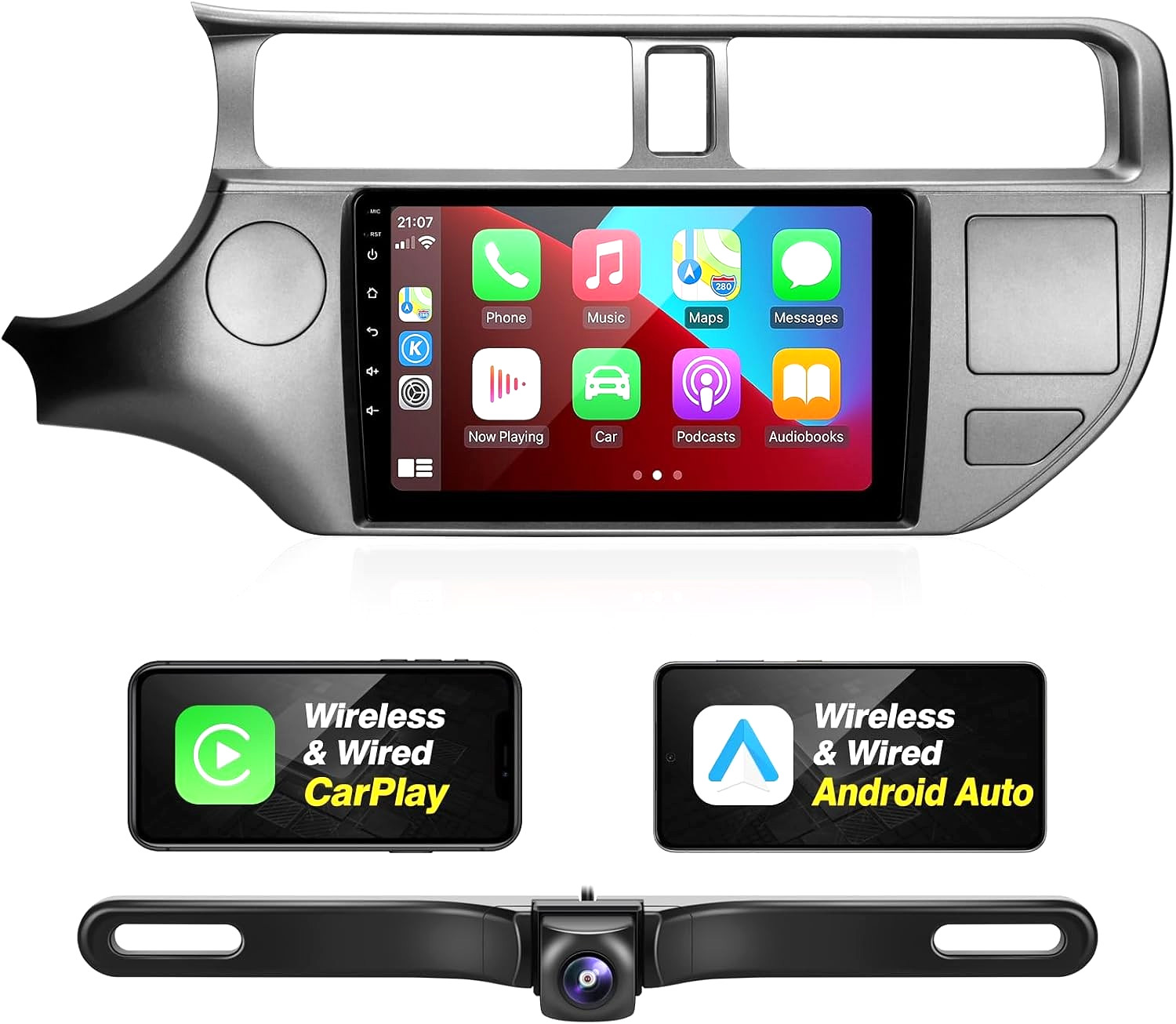 Car Stereo for Kia Rio 2012–2015 | 8-Core | Wireless CarPlay & Android Auto 2+32