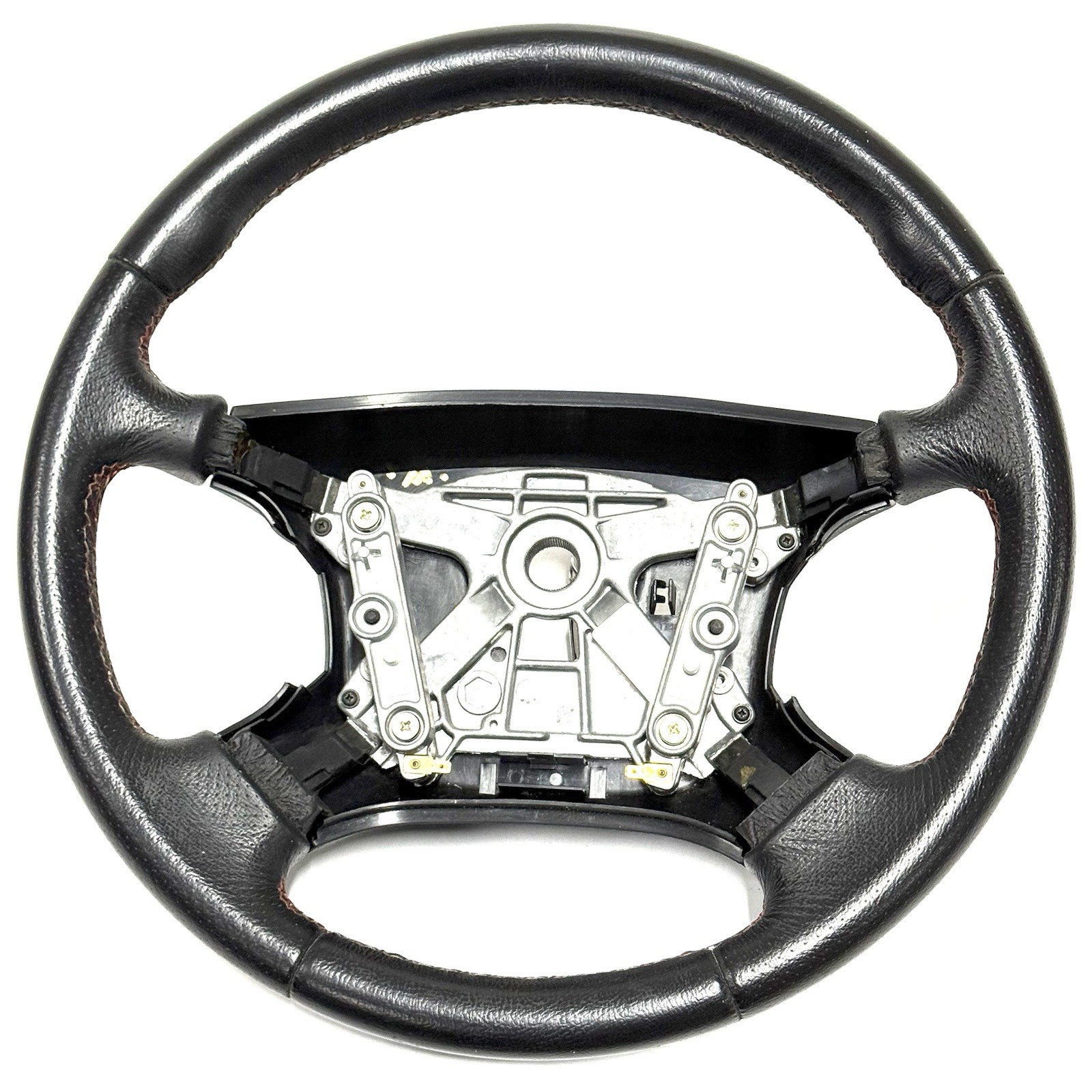 2001 Jaguar X100 XKR BLACK REDSTITCH Steering Wheel SILVERSTONE OEM RARE 45K