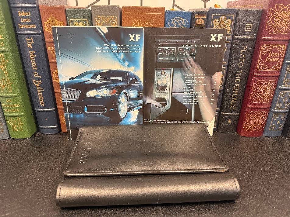 2009-2011 Jaguar XF Owners Manual Handbook Set with Case Quick Start Guide OEM