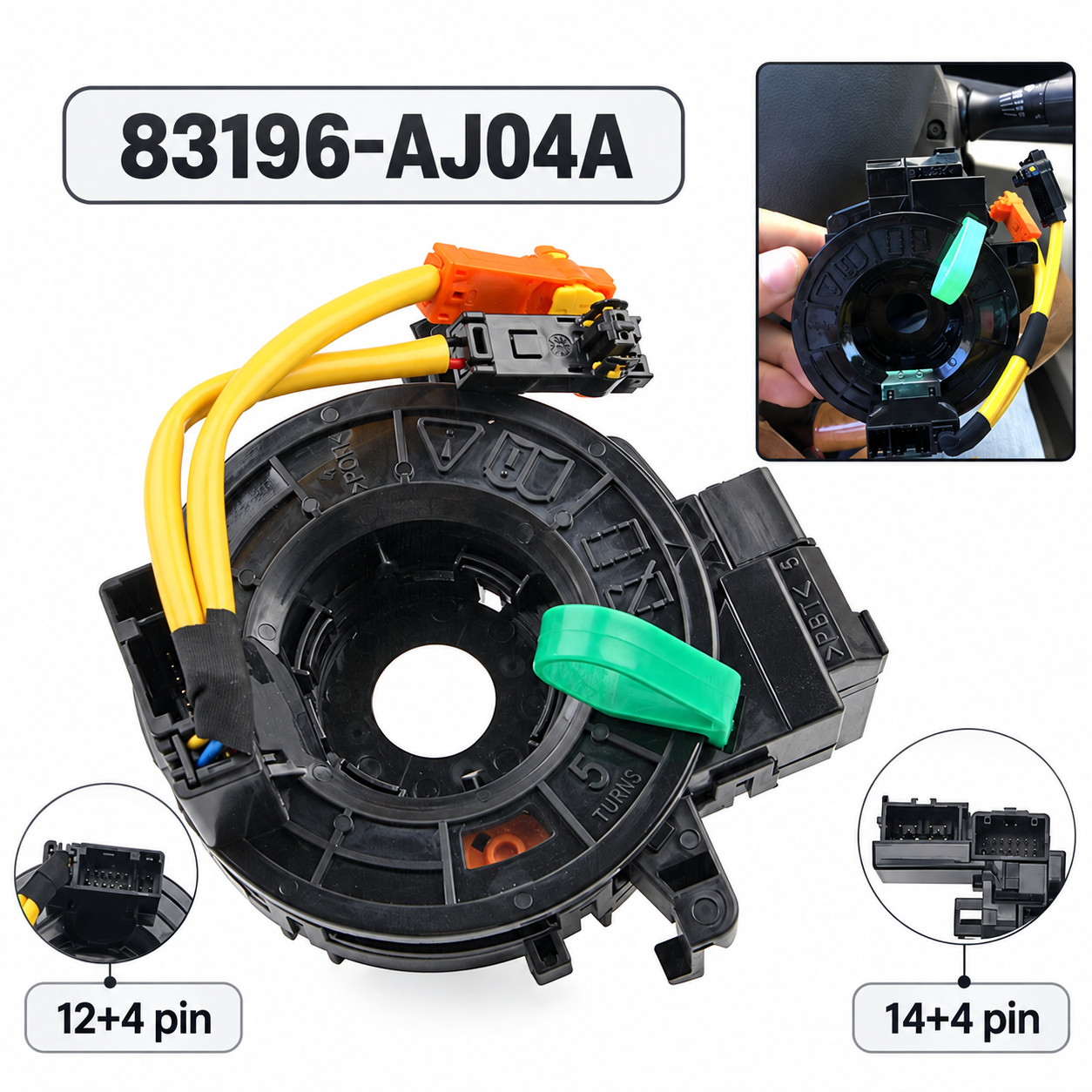 High-Quality Clock Spring Fit For Subaru Outback 13-21 Legacy 83196-AJ04A 17-21