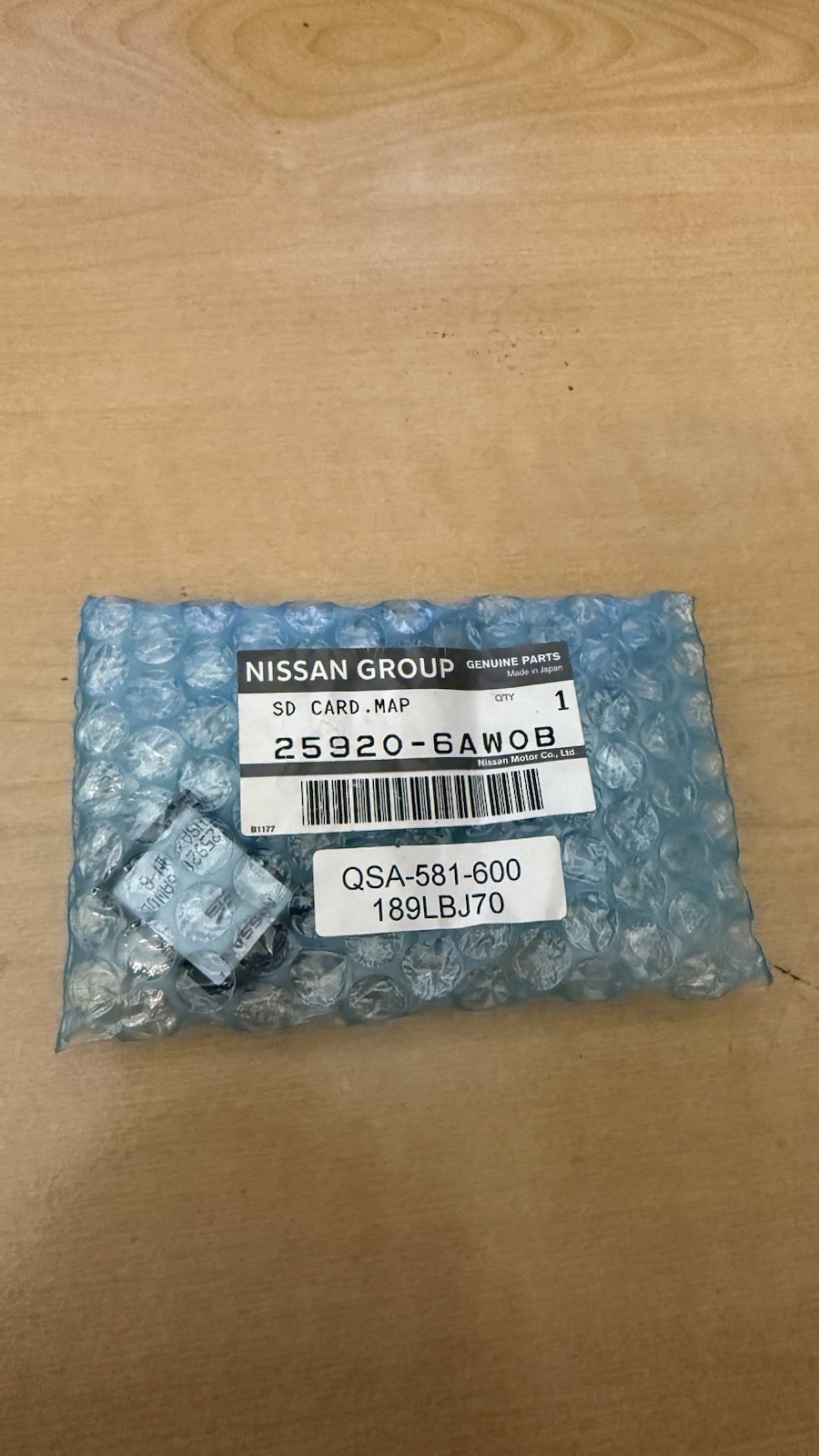 2017 Nissan GT-R SD Navigation Card 2017 Nissan GT-R SD Navigation Card