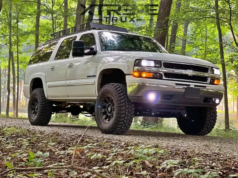 Black Paintable 00-06 GMC Yukon XL OE Style Fender Flares Full Set 4
