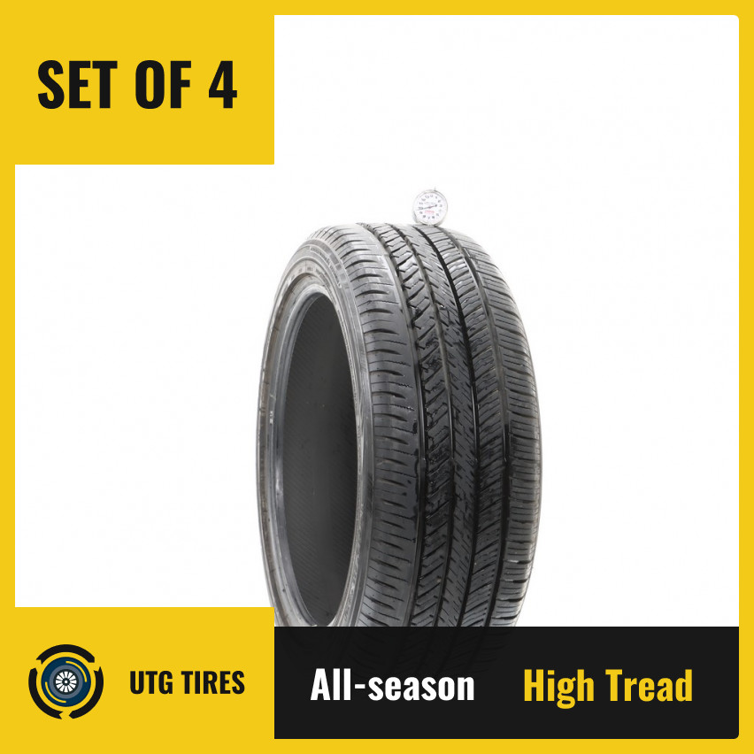 Set of (4) Used 225/45R18 Yokohama YK-GTX 95V - 9.5-10.5/32