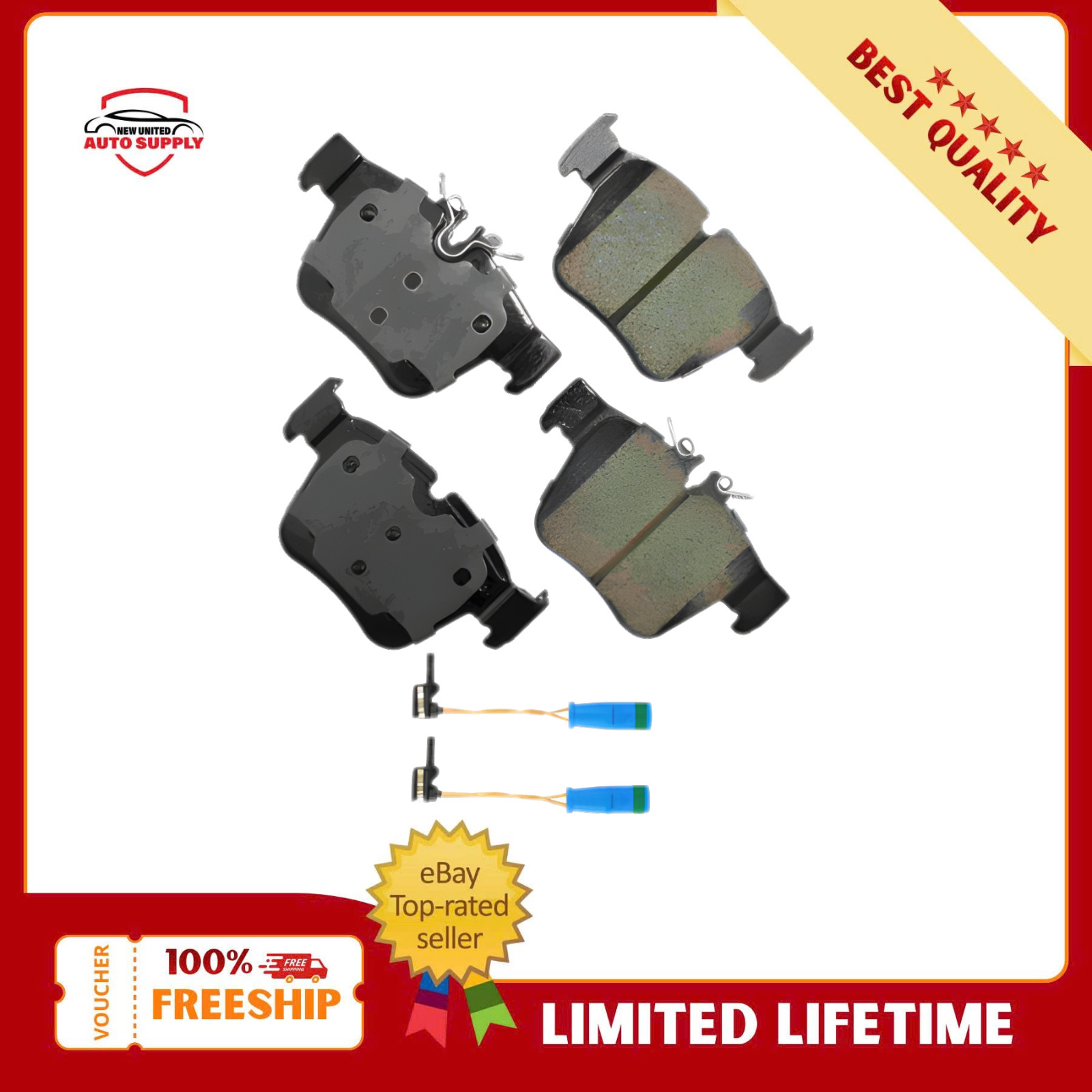 Ceramic Front Brake Pads PXD1872h w/Hardware Fits 16-24 Mercedes-Benz GLC300 Ceramic Front Brake Pads PXD1872h w/Hardware Fits 16-24 Mercedes-Benz GLC300