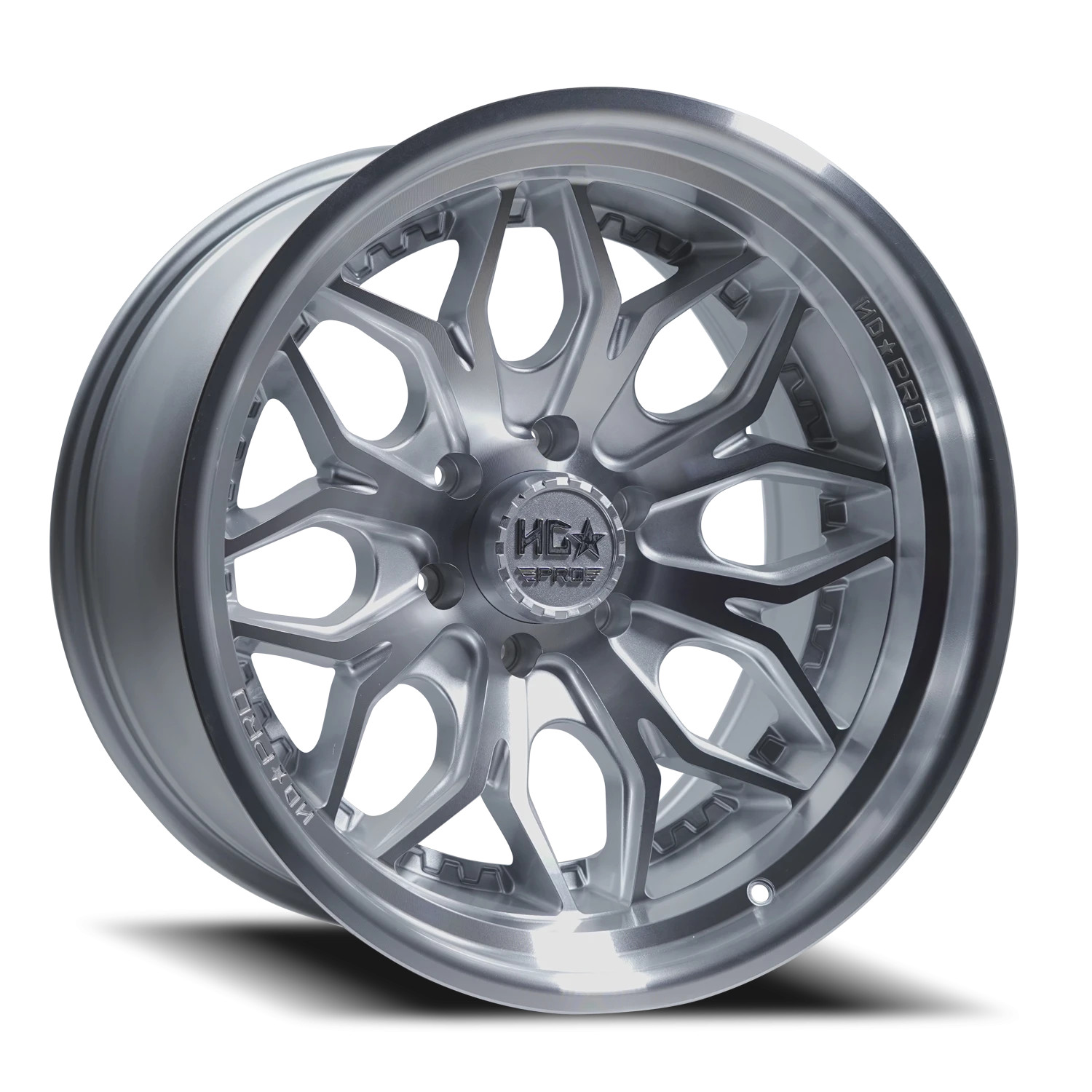 20x11 Luxxx HD LHD PRO 5 Gloss Silver Machined Machined Lip Wheel 6x5.5 (-33mm)