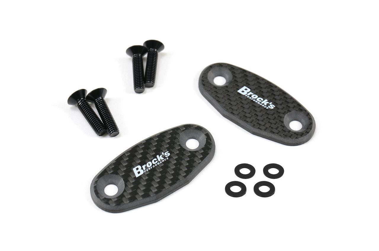2016-2025 Kawasaki ZX-10R Brock\'s Performance Mirror Block Off Plates 2016-2025 Kawasaki ZX-10R Brock\'s Performance Mirror Block Off Plates