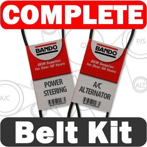 For Honda Pilot 2003-04 BANDO Drive Belt Set of 2 A/C Alternator Power Steering
