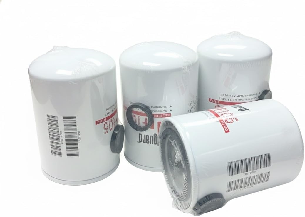 4 Pack Fleetguard ® FF105 Fuel Filter, Spin-On B-140; BF957; FFP55-0105; P3528A 4 Pack Fleetguard ® FF105 Fuel Filter, Spin-On B-140; BF957; FFP55-0105; P3528A
