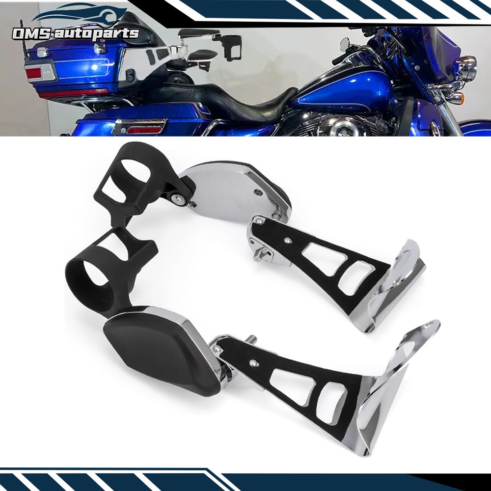 Passenger Arm Rests + Drink Holder For Harley Road King Electra Road Glide 14-25 Passenger Arm Rests + Drink Holder For Harley Road King Electra Road Glide 14-25