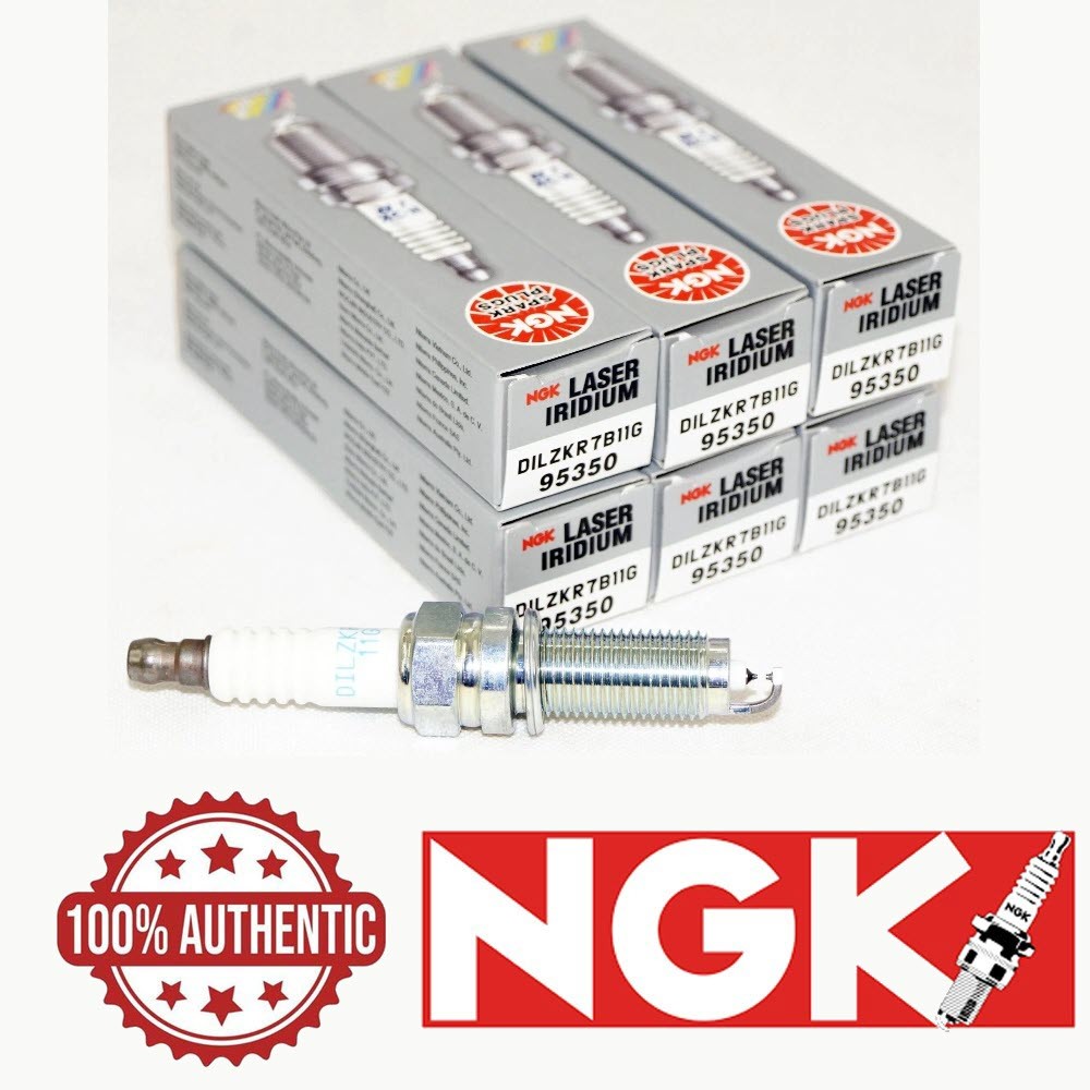 6x Pack Spark Plugs Kit Laser Iridium NGK 95350 For V6 Acura MDX OEM DILZKR7B11G
