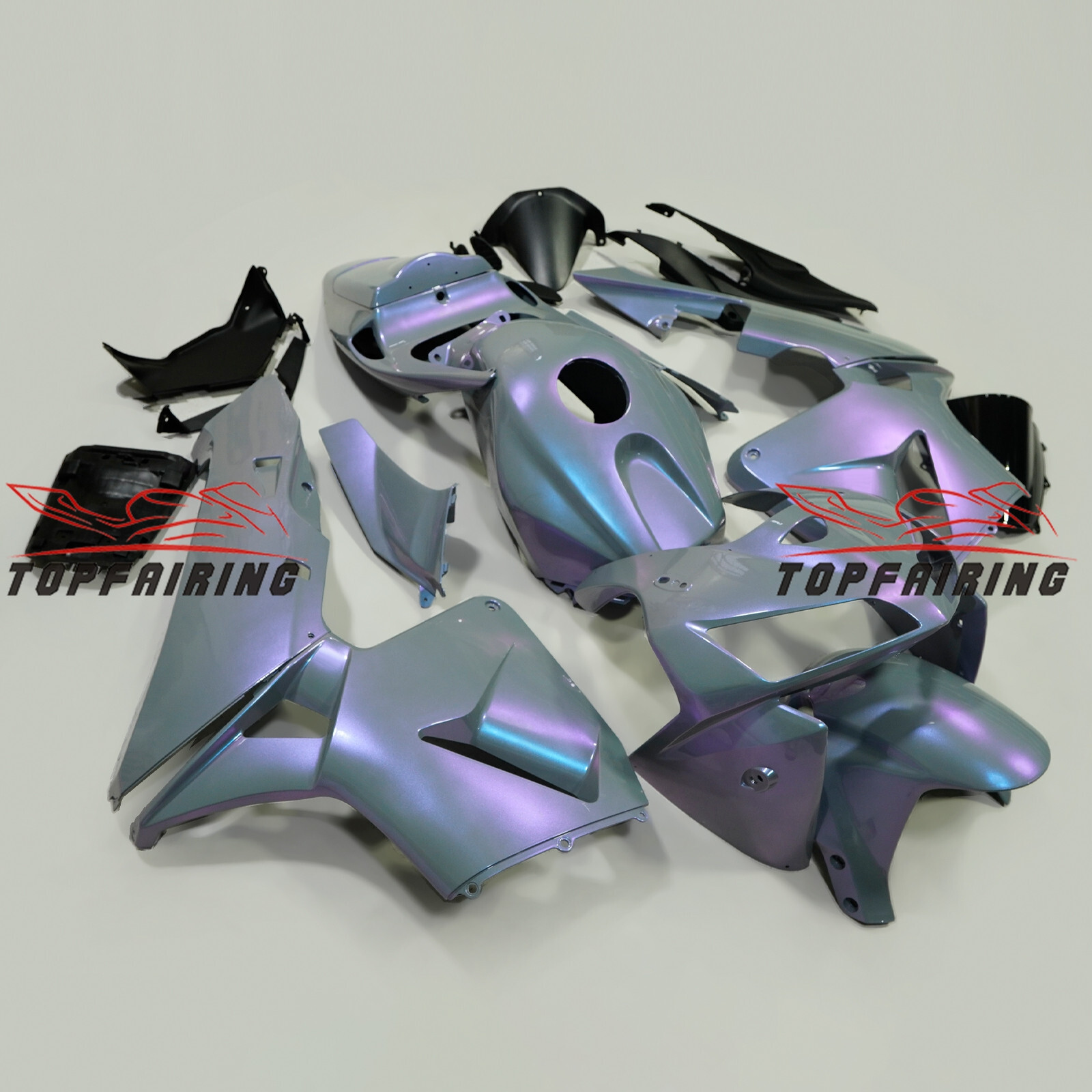 Chameleon Gray Dazz Purple Blue Fairing Kit for Honda CBR600RR 2005-2006 Body F5